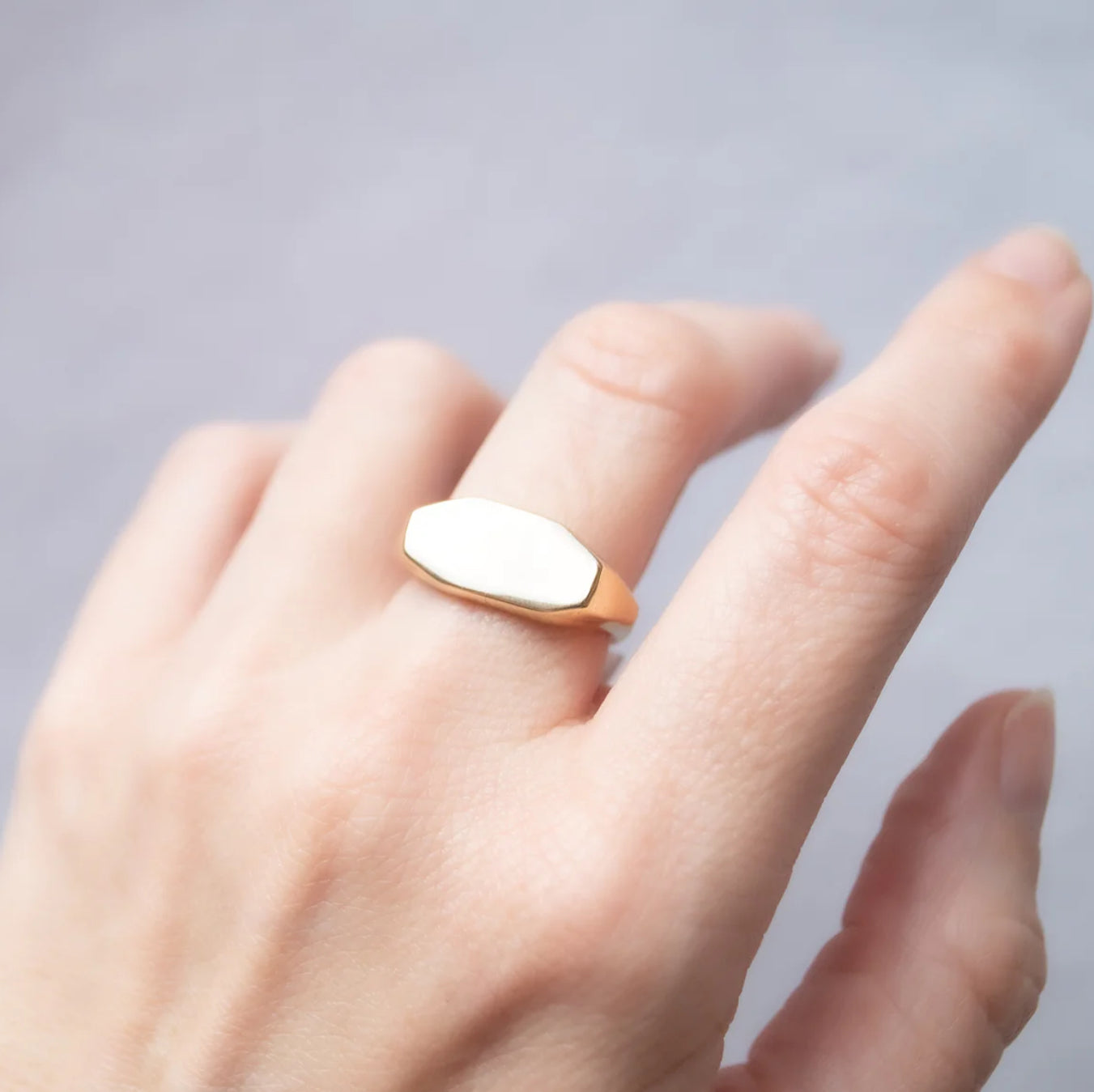 Elongated Signet Ring