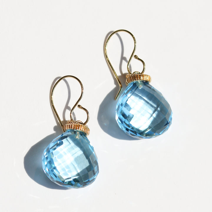 Sky Blue Topaz Earrings