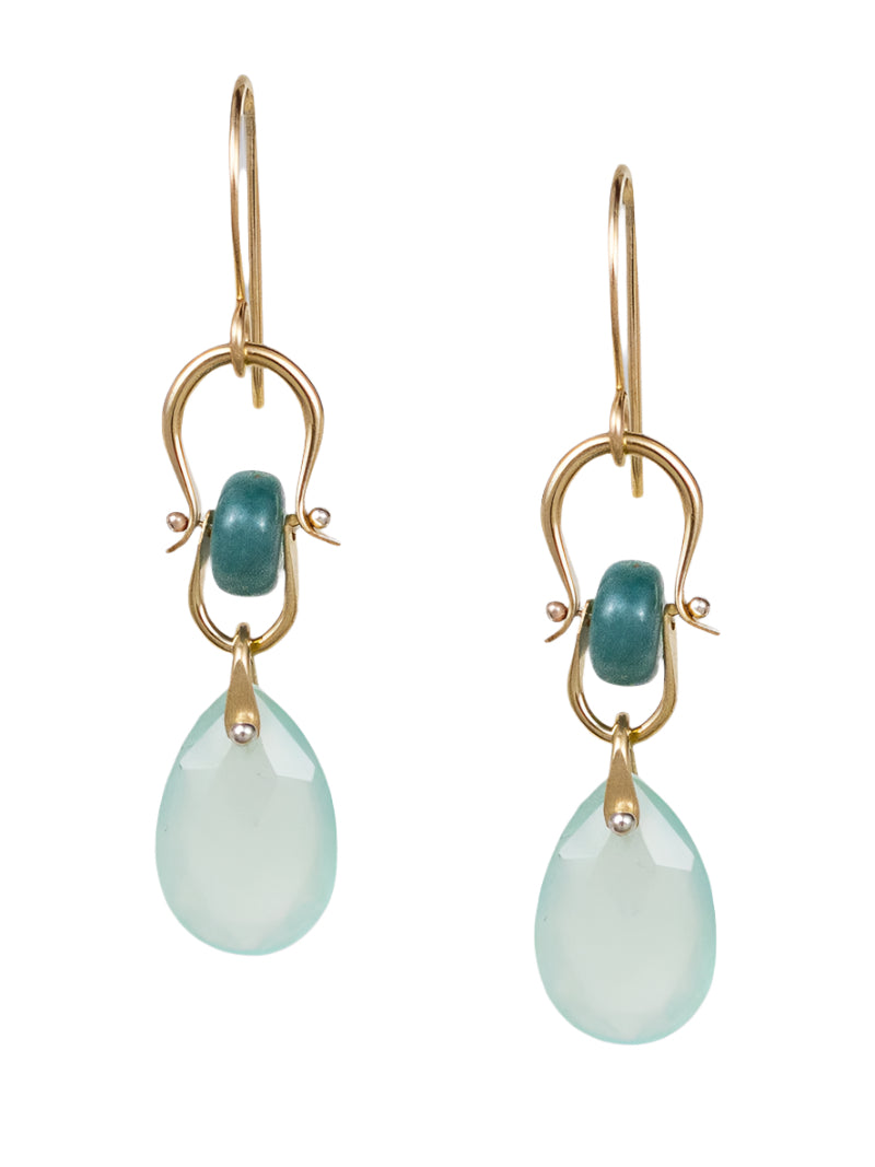 Samira Aqua Chalcedony Earrings