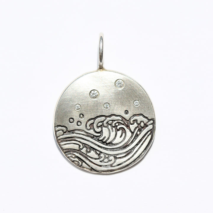 Round Wave Water Charm