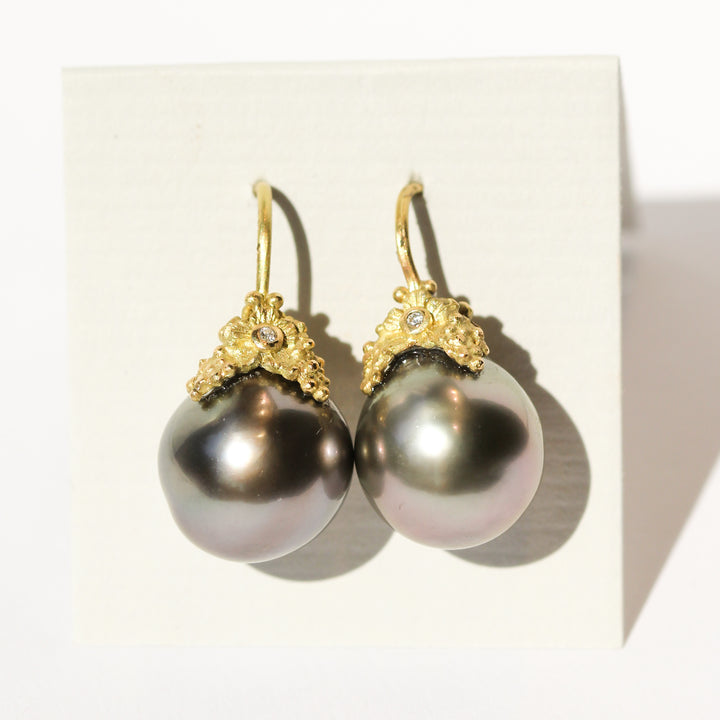 Tahitian Pearl Earrings No.9