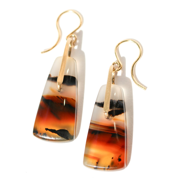 Montana Agate Drop Earrings