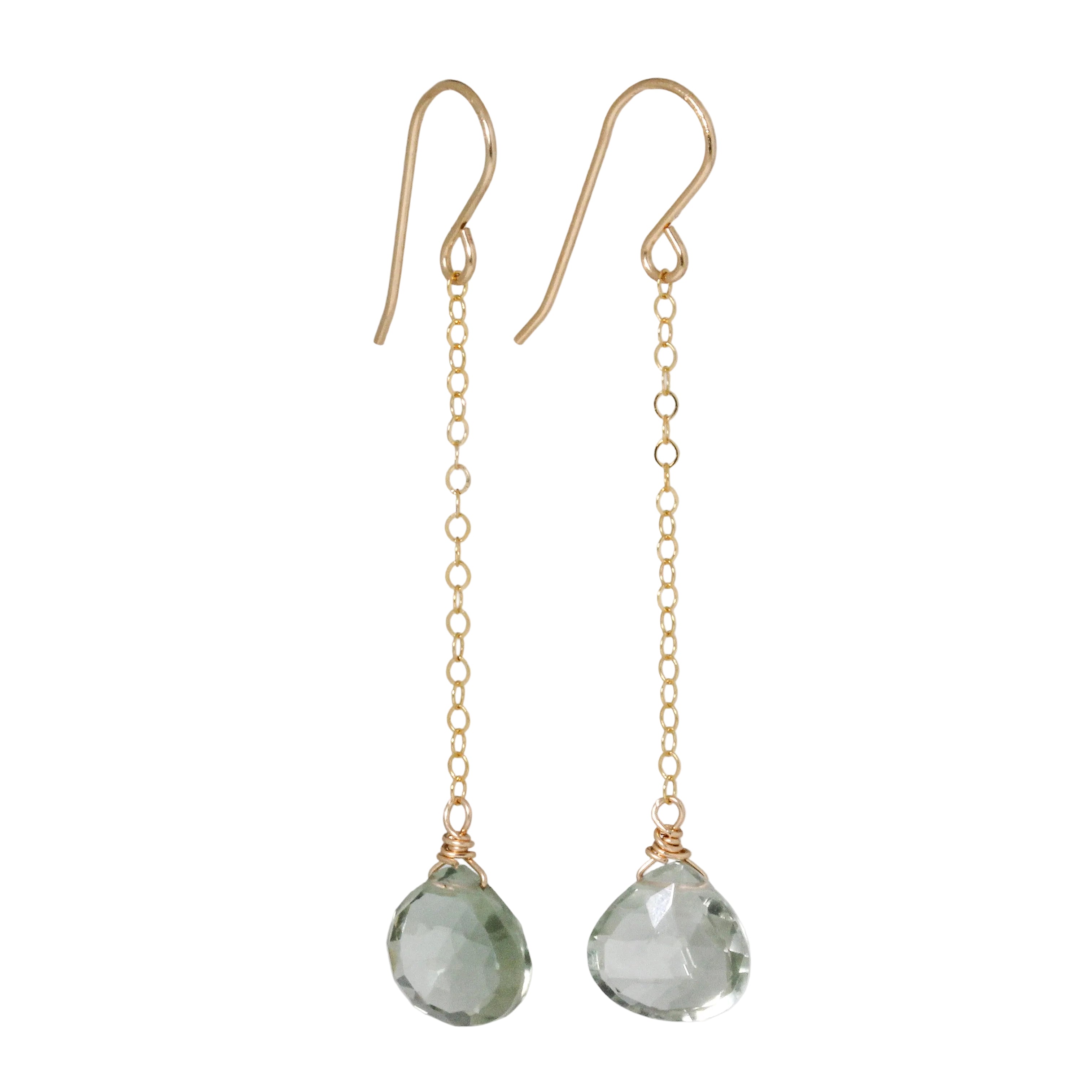 Green Amethyst Duster Earrings