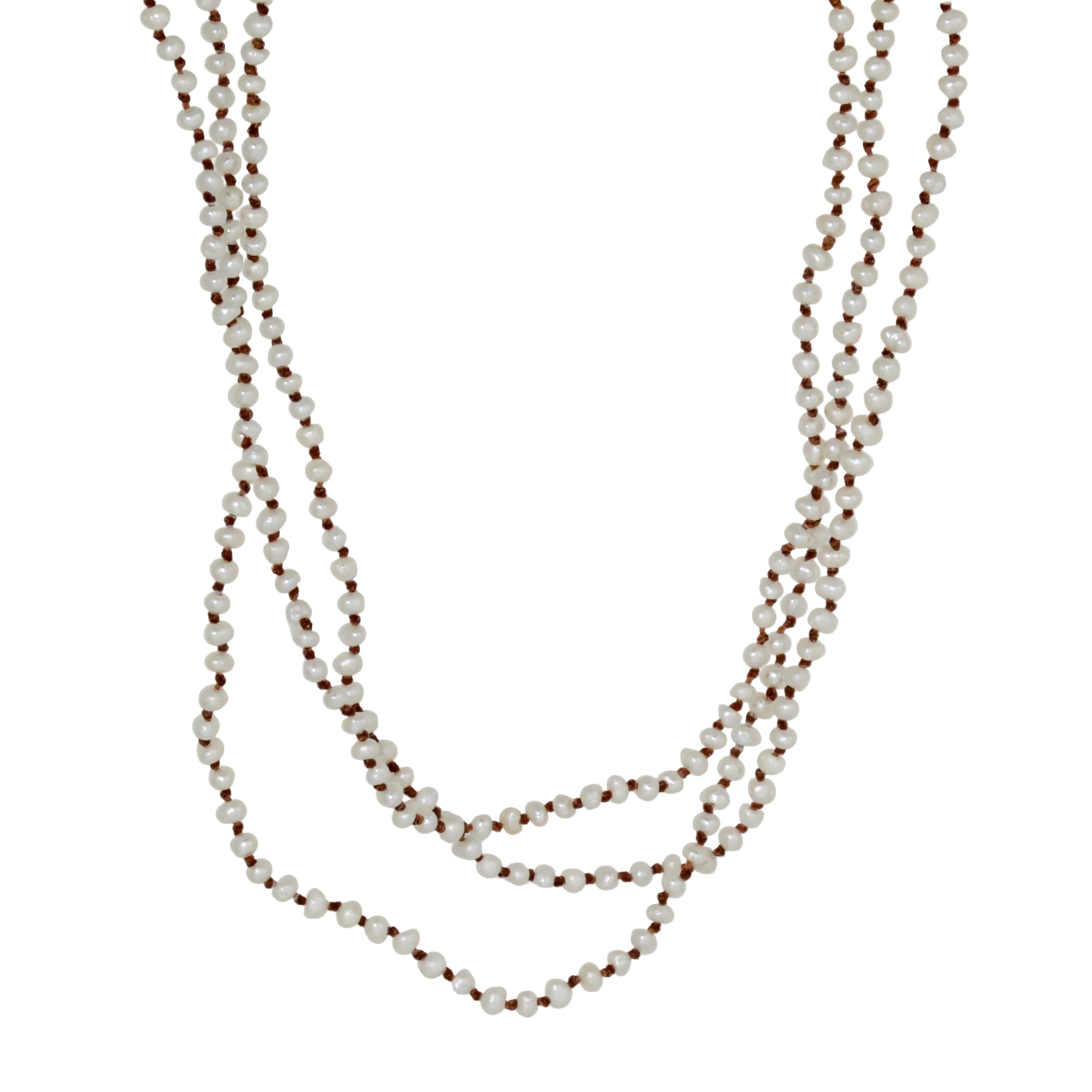 Lena-skadegard-long-tiny-pearl-beaded-necklace