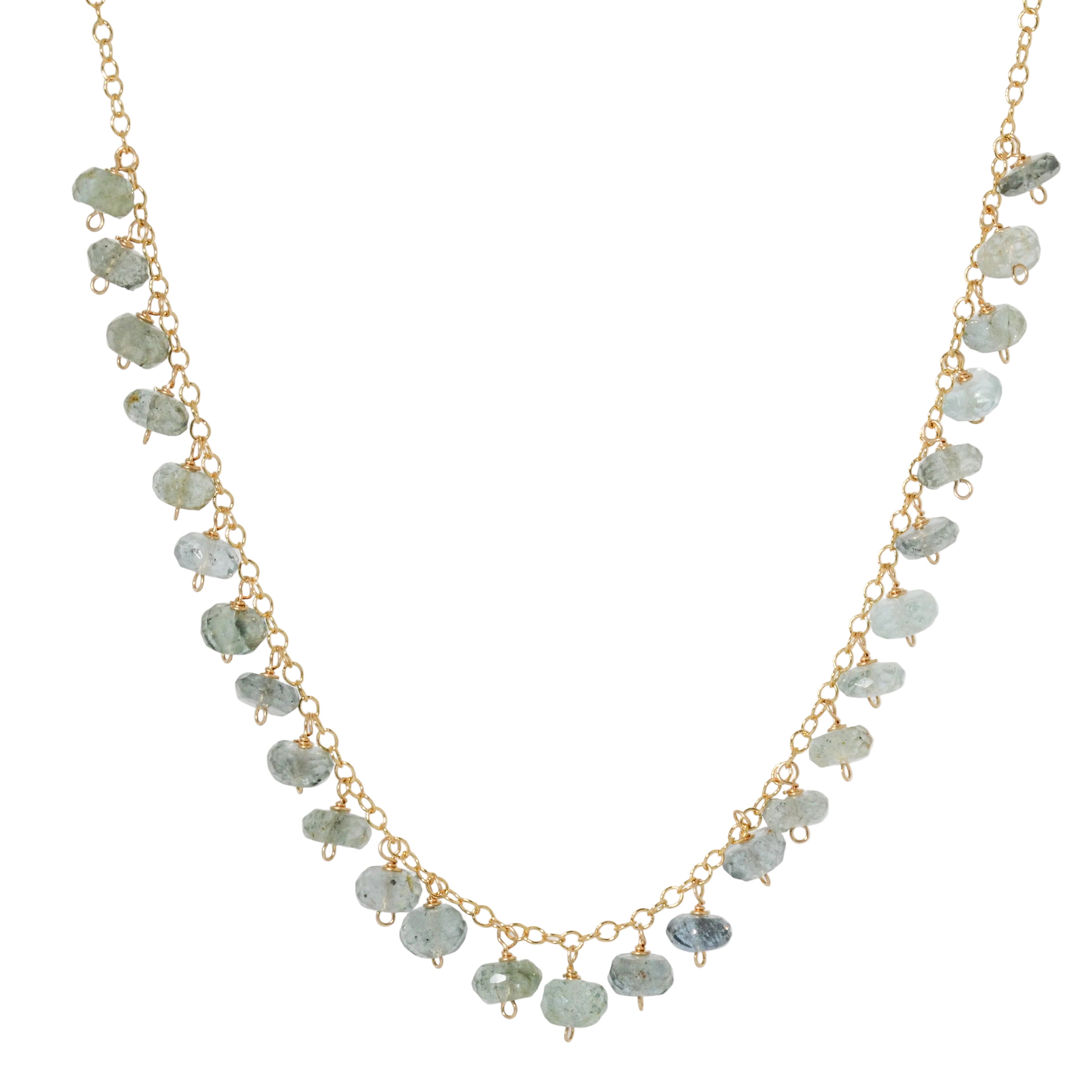Aquamarine Collar Necklace