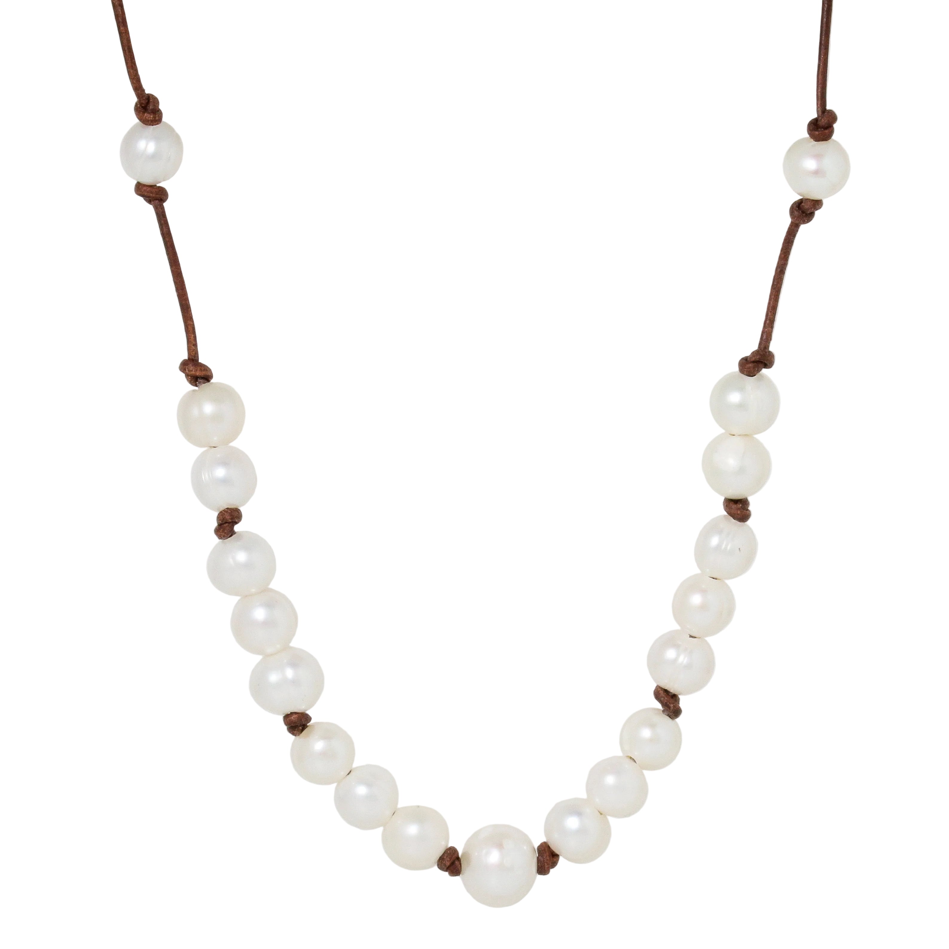 Lotta Chunky White Pearl Necklace