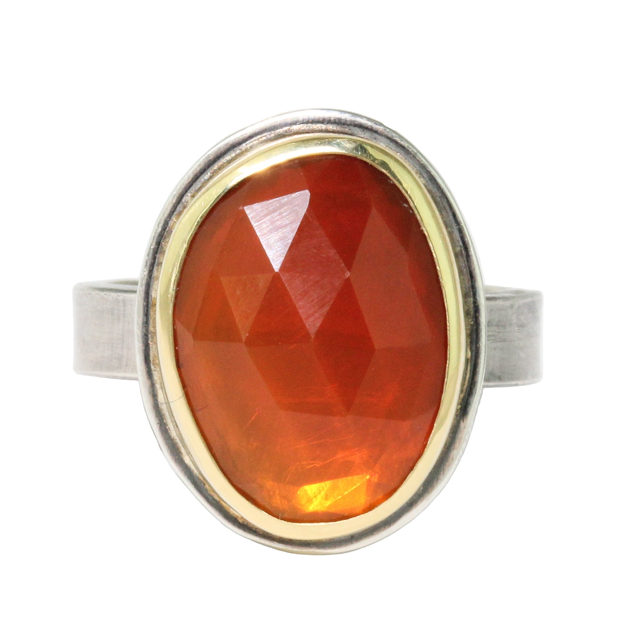 Mexican Fire Opal Ring