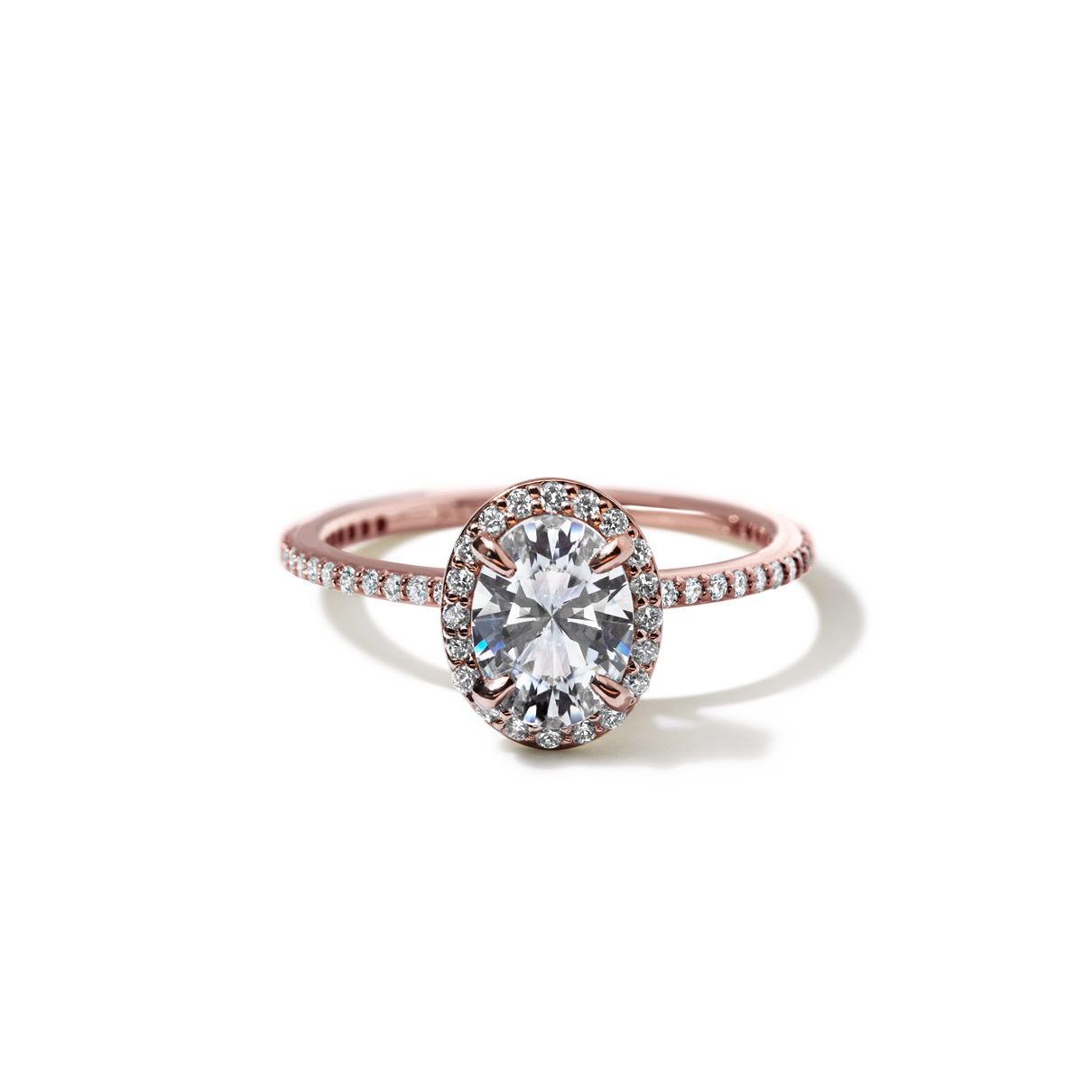 Halo Pave Engagement Ring