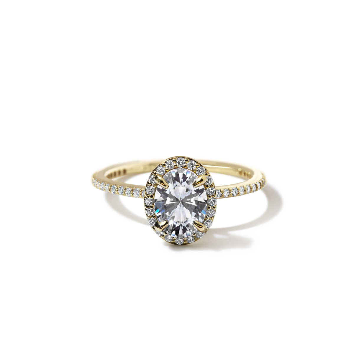 Halo Pave Engagement Ring