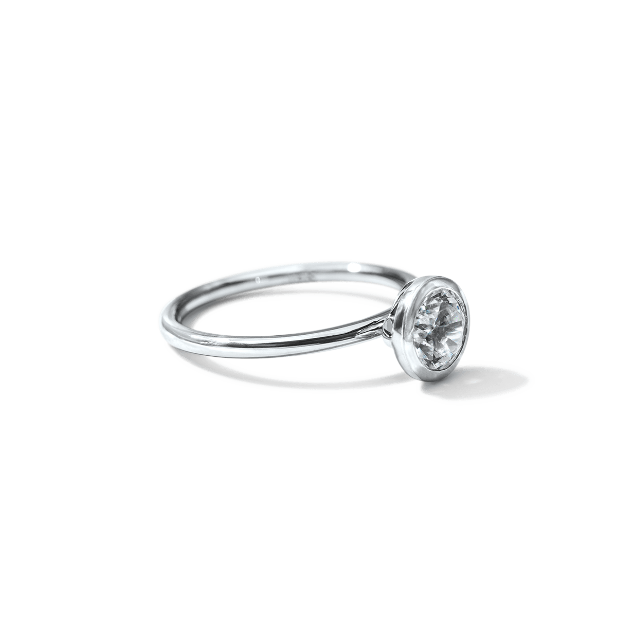Bezel Engagement Ring