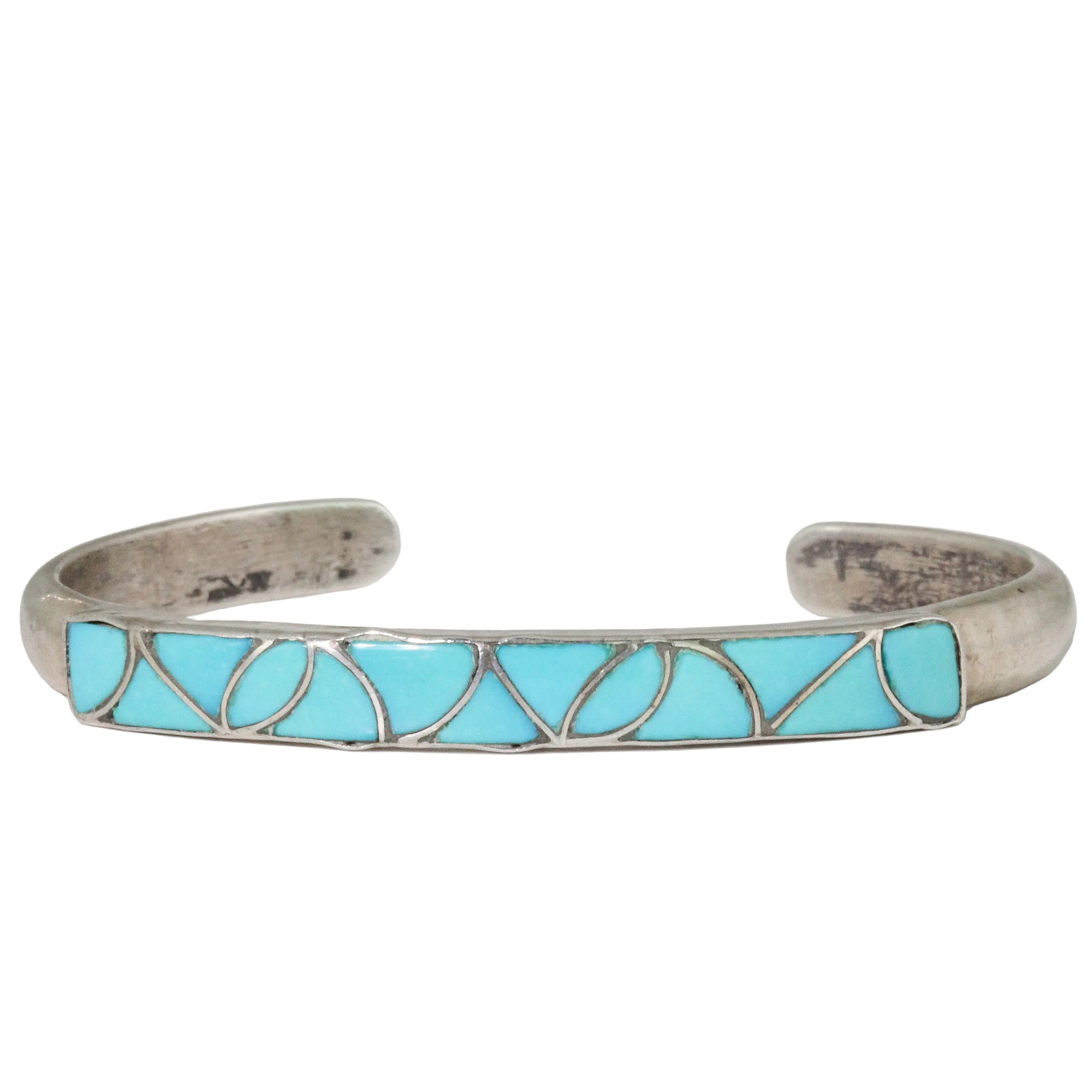 Vintage c.1950’s Zuni Turquoise Cuff Bracelet