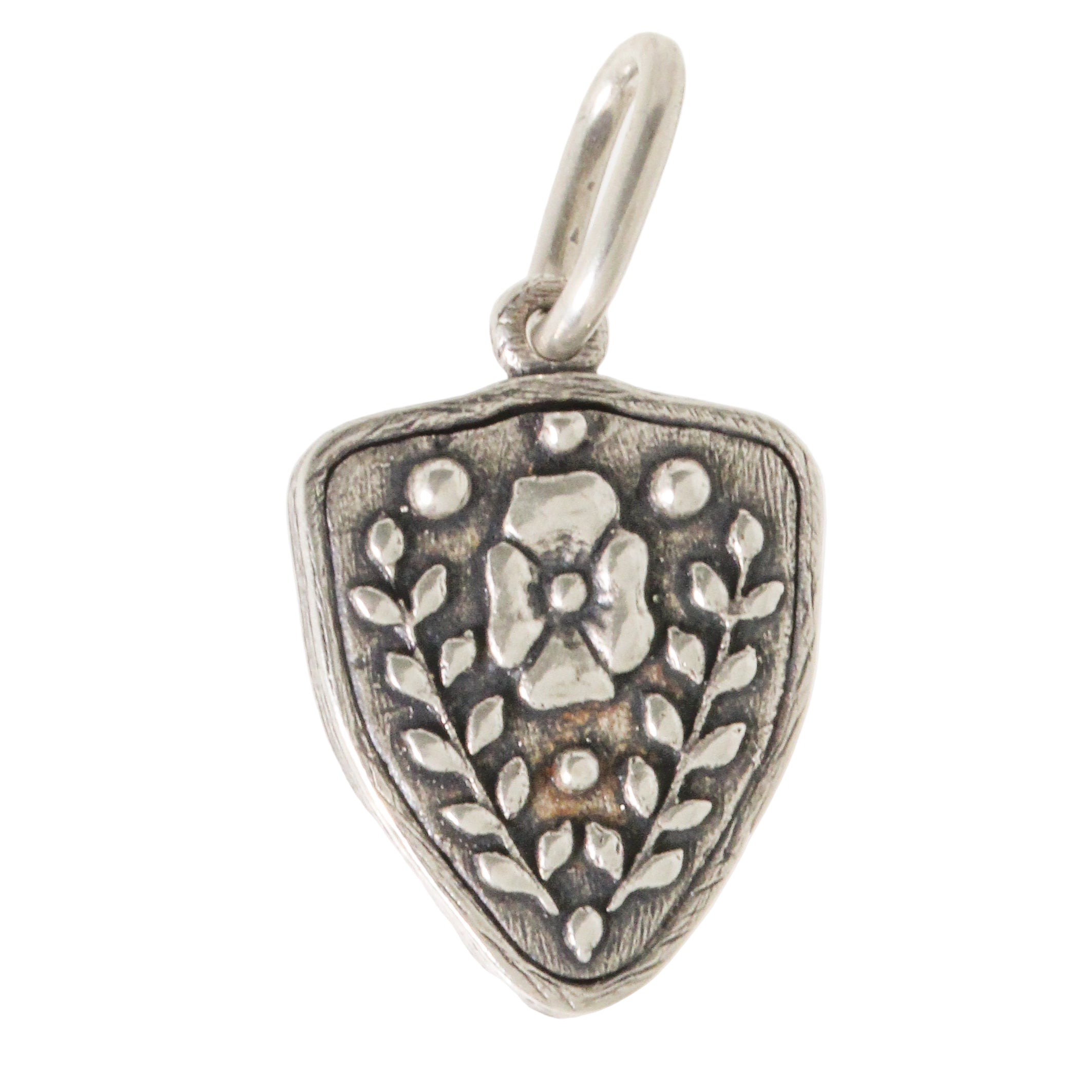 Baby Fox Shield + Flower Charm-Erica Molinari