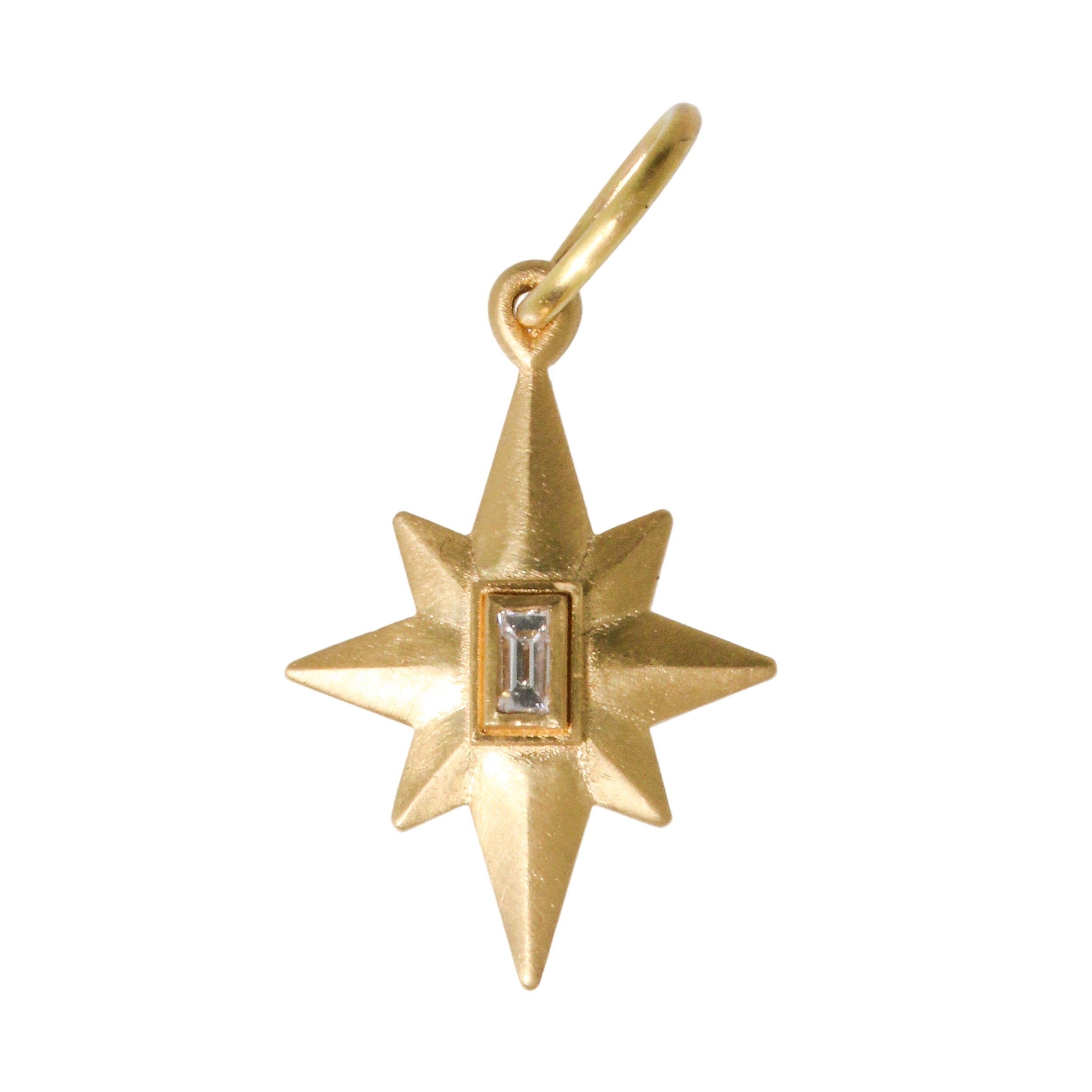 Baby Star Baguette Diamond Charm-Erica Molinari