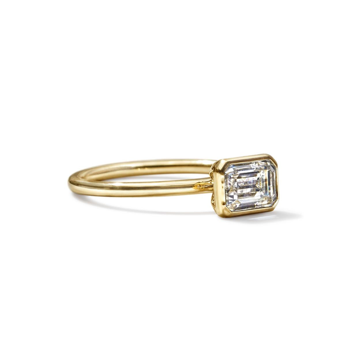 Bezel Engagement Ring-Unbridaled Collective