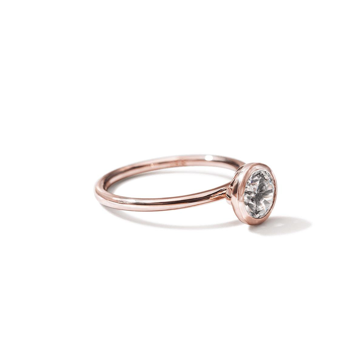 Bezel Engagement Ring-Unbridaled Collective