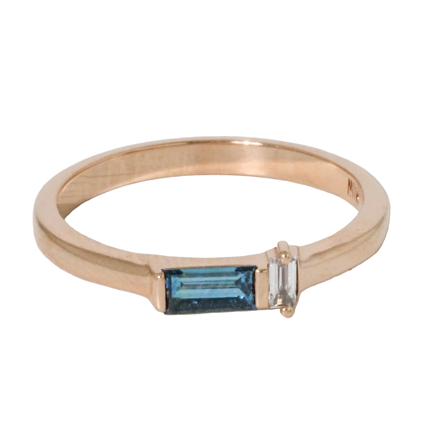 Blue Baguette Diamond Ring-Manuk