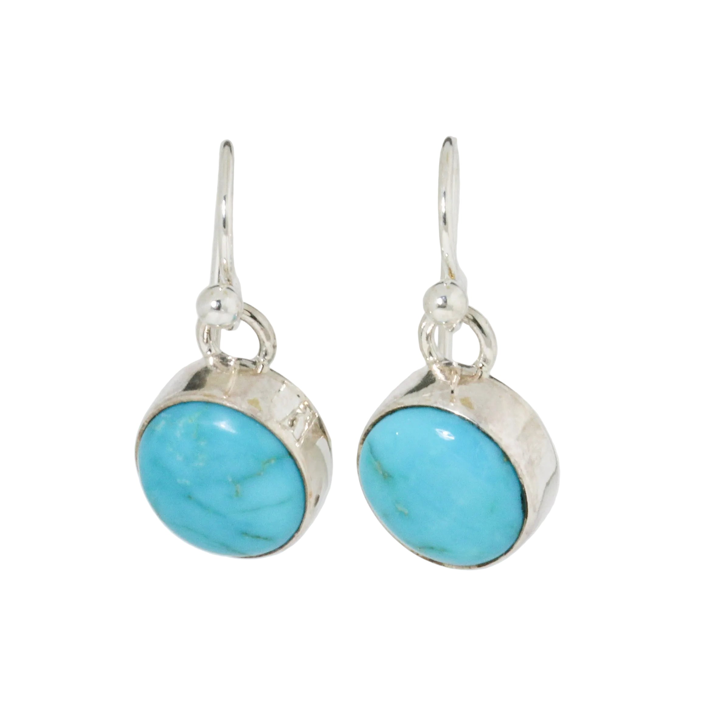 Blue Kingman Turquoise Earrings-Southwest