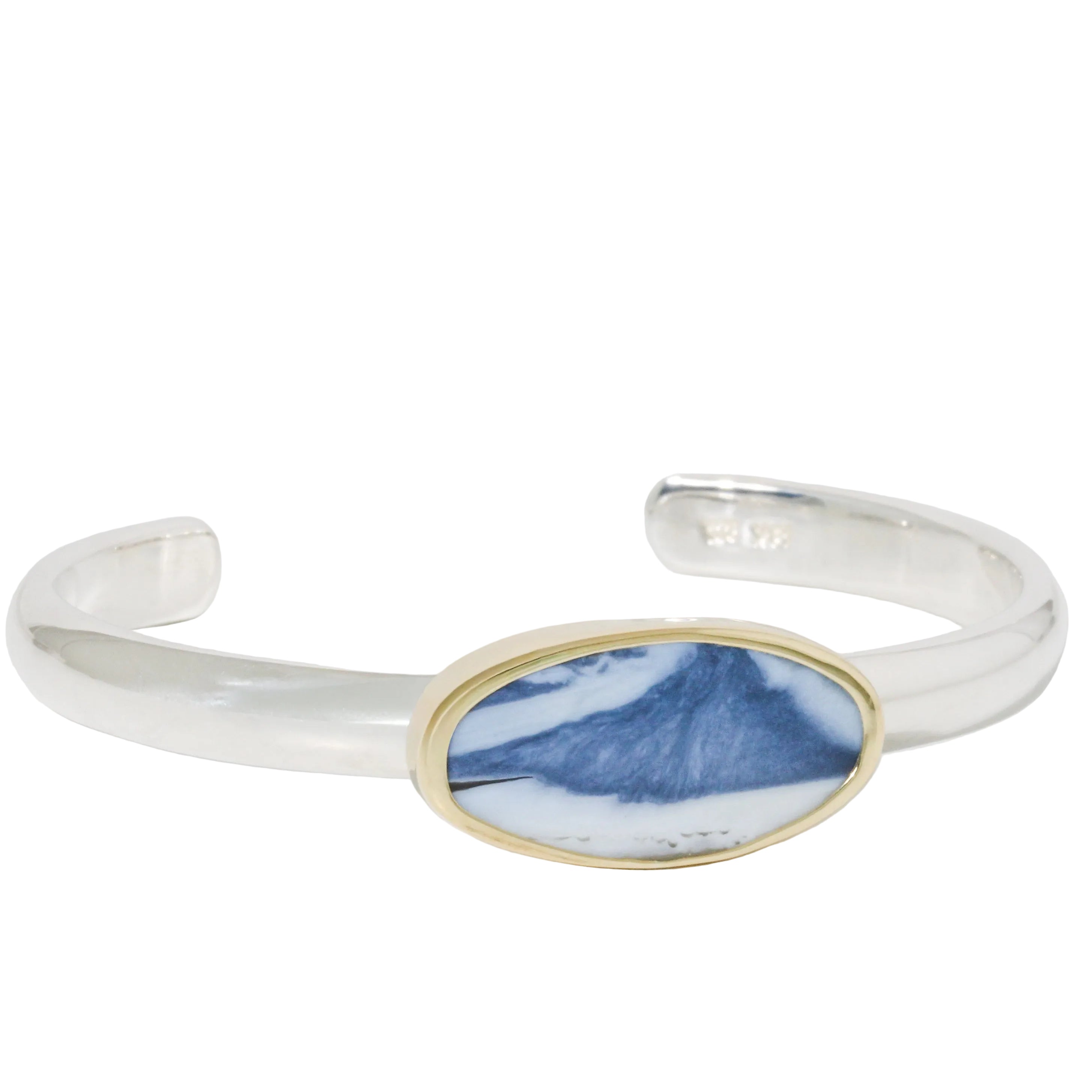 Blue Opal Cuff Bracelet-Sara Thompson