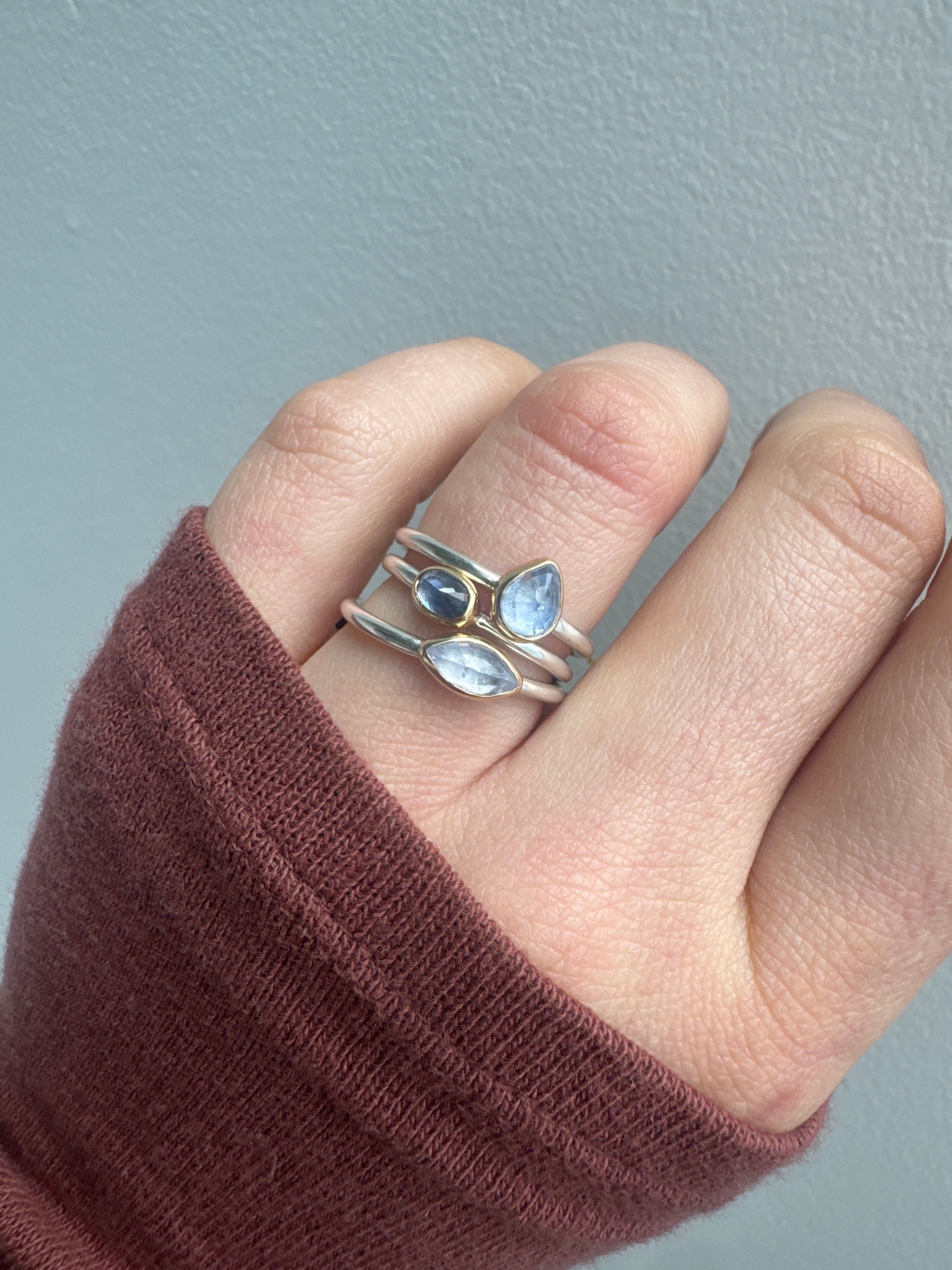 Blush Purple Sapphire Stacking Ring-Sara Thompson