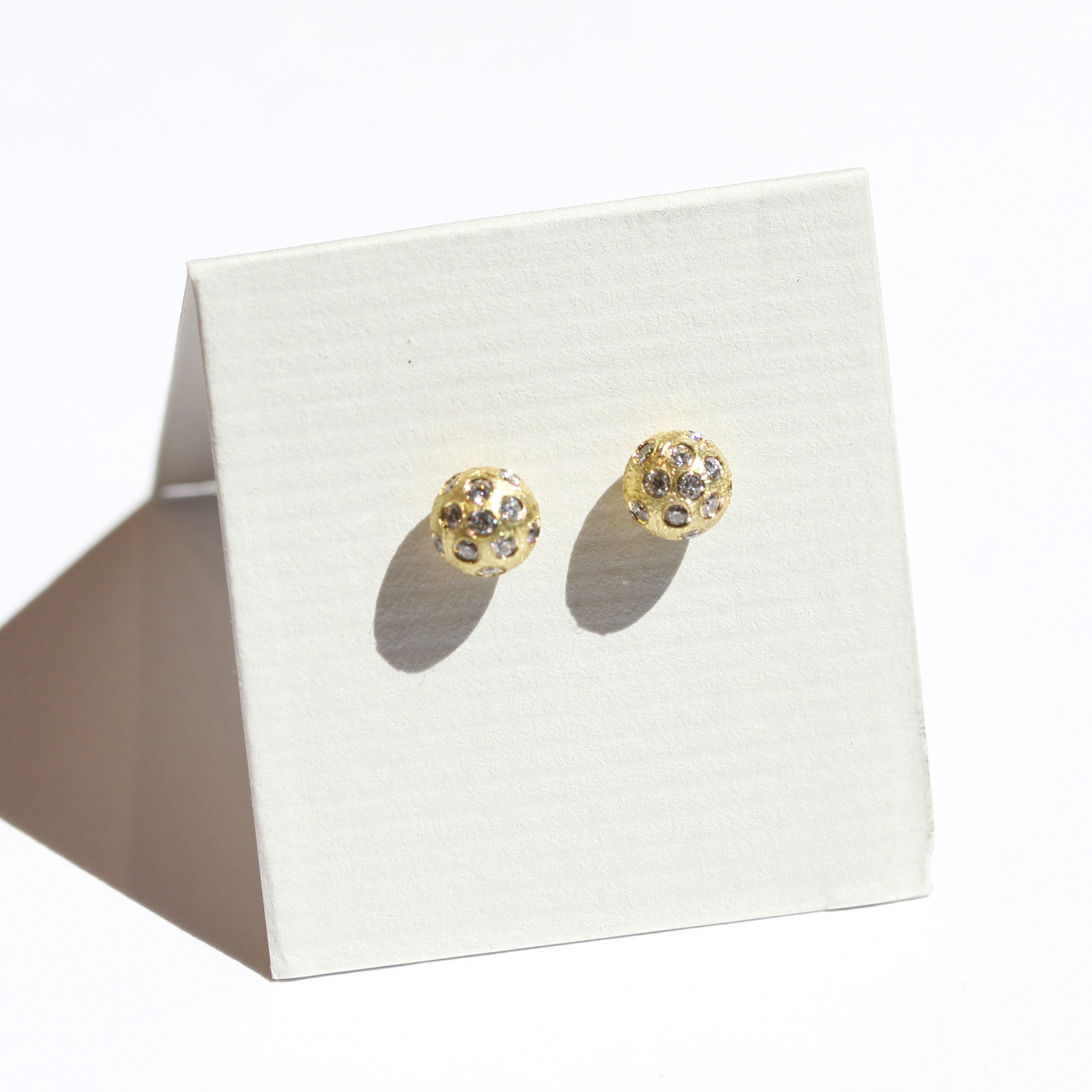 Ceres Ball Stud Earrings-Rene Escobar