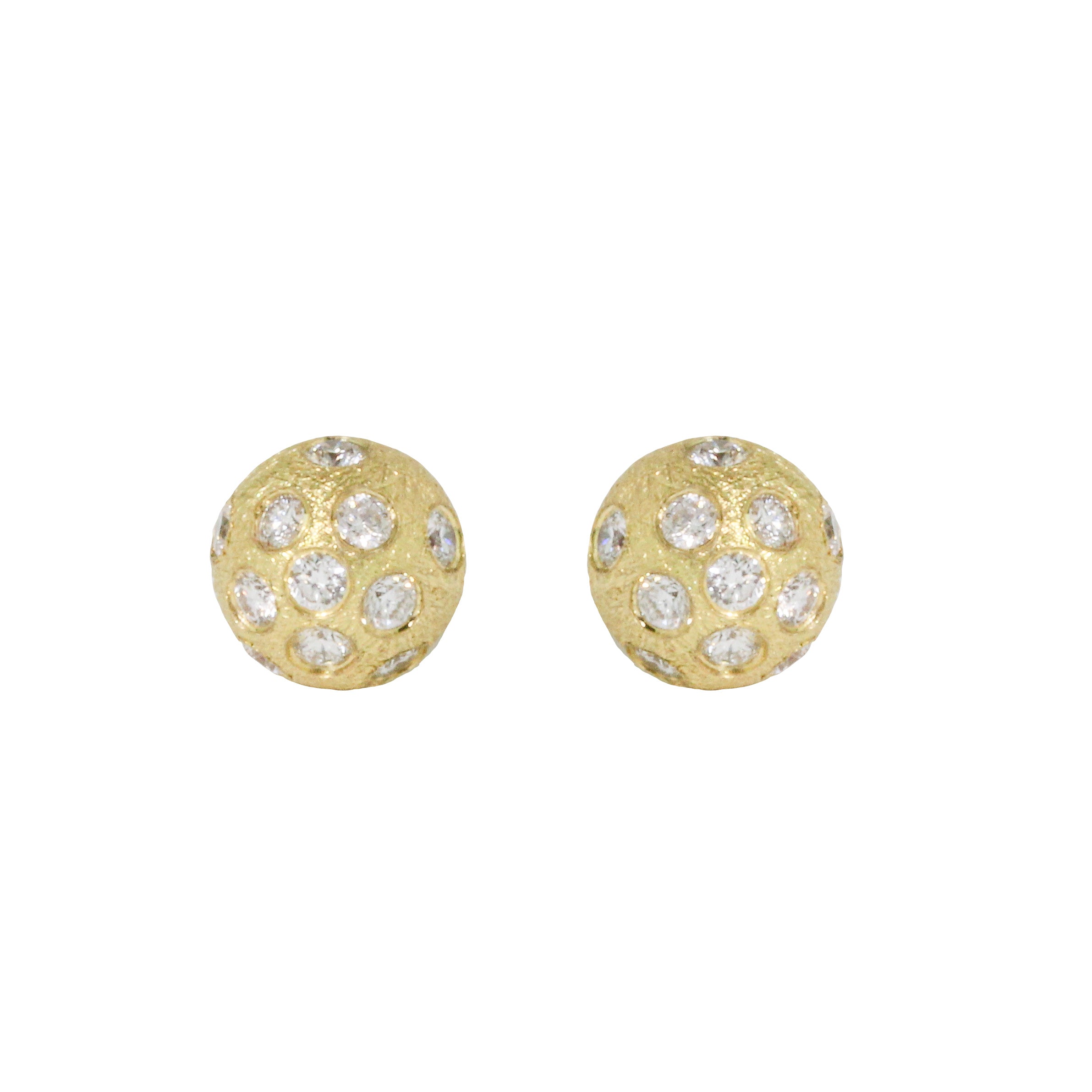 Ceres Ball Stud Earrings-Rene Escobar