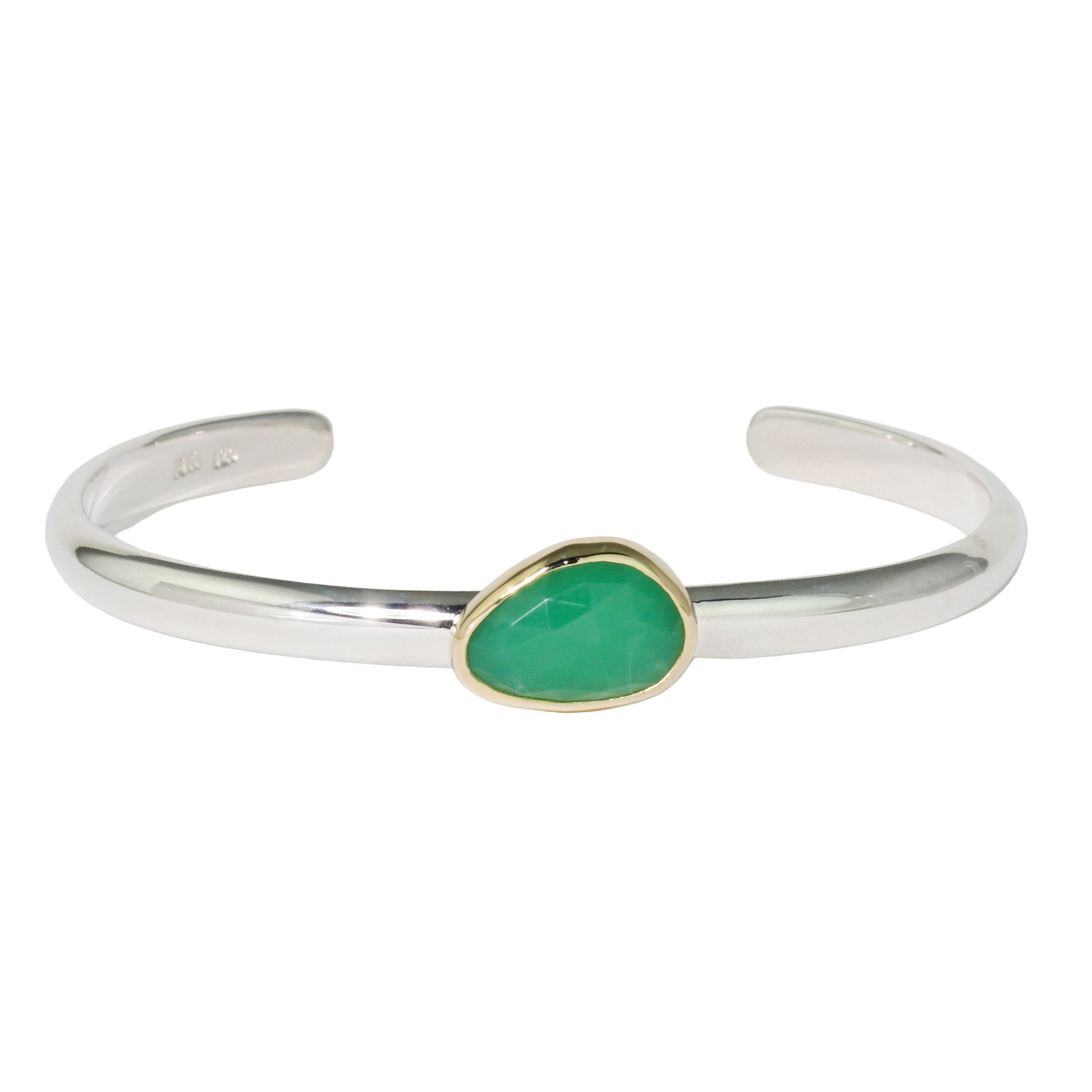 Chrysoprase Cuff Bracelet-Sara Thompson