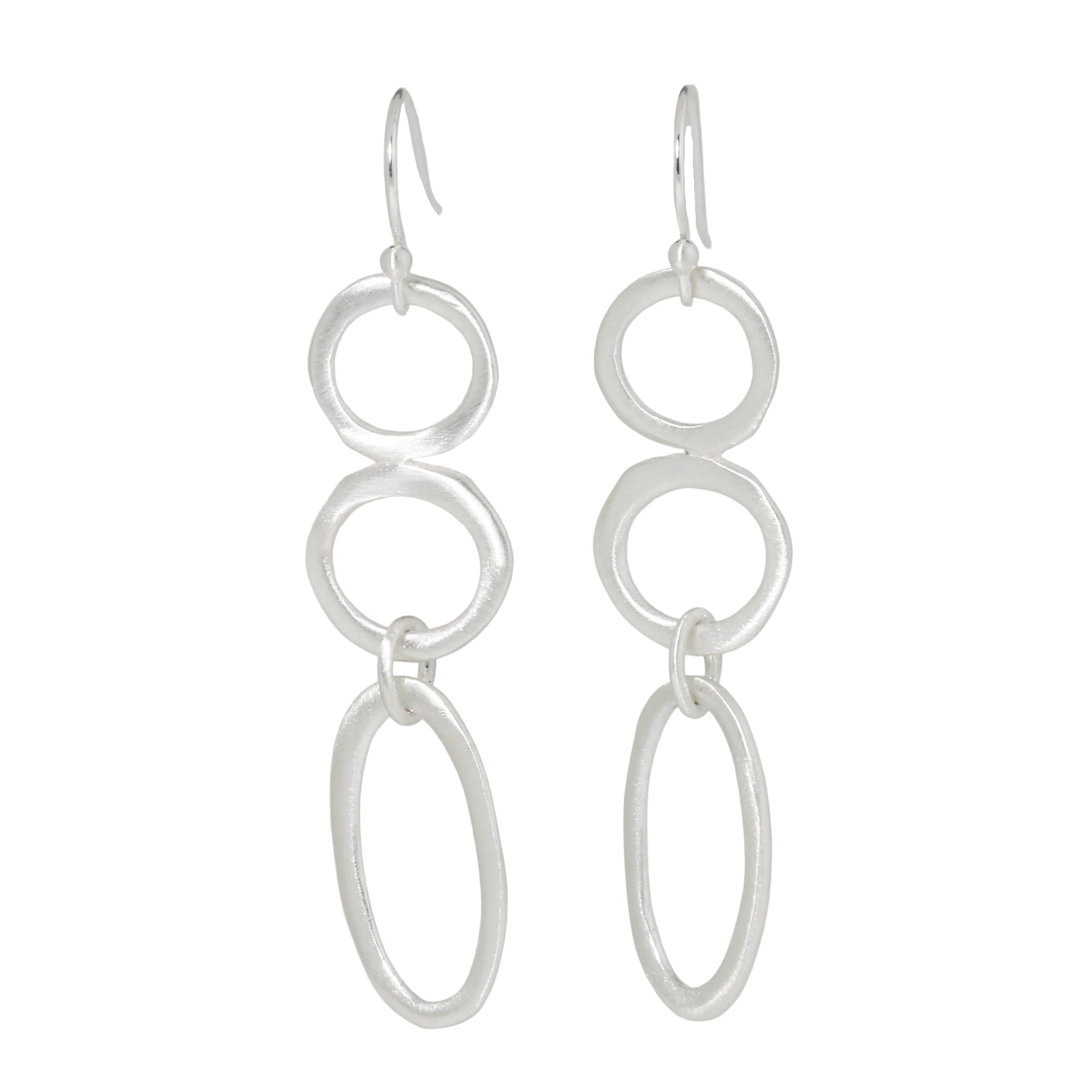 Circles and Oval Earrings-Philippa Roberts