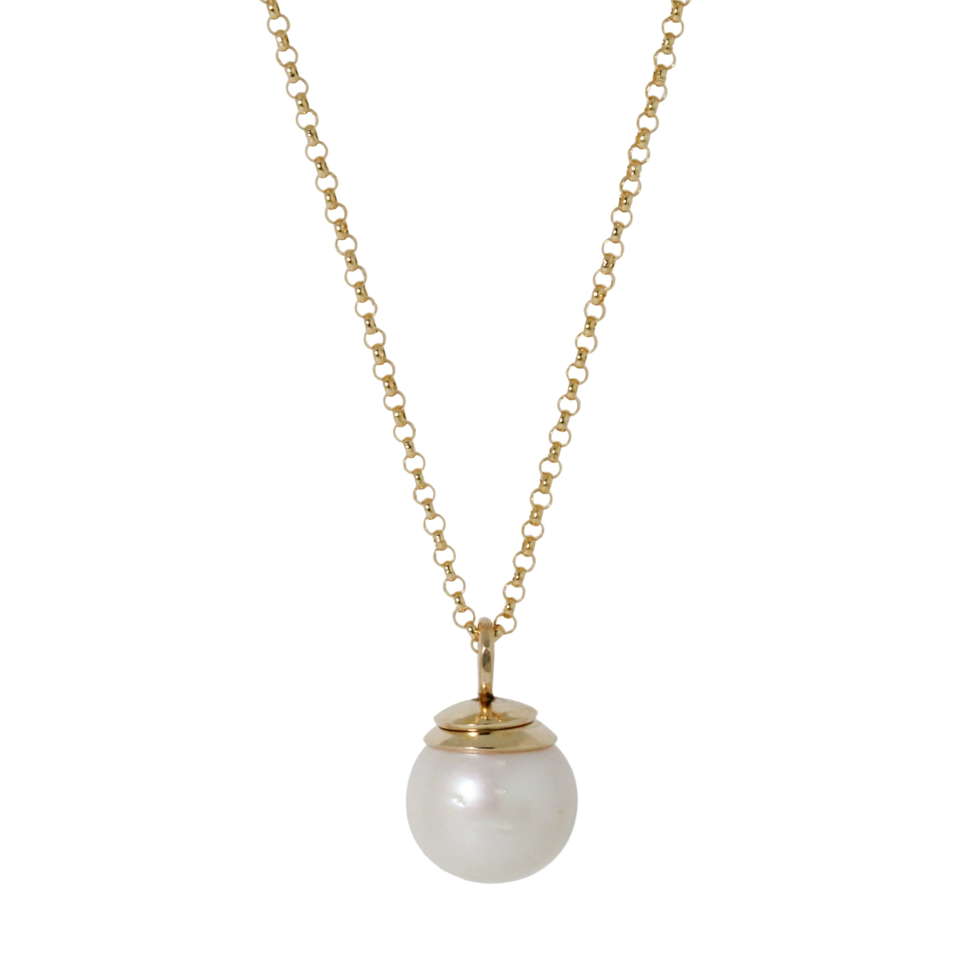 Cleo White Pearl Necklace-Lulu Designs