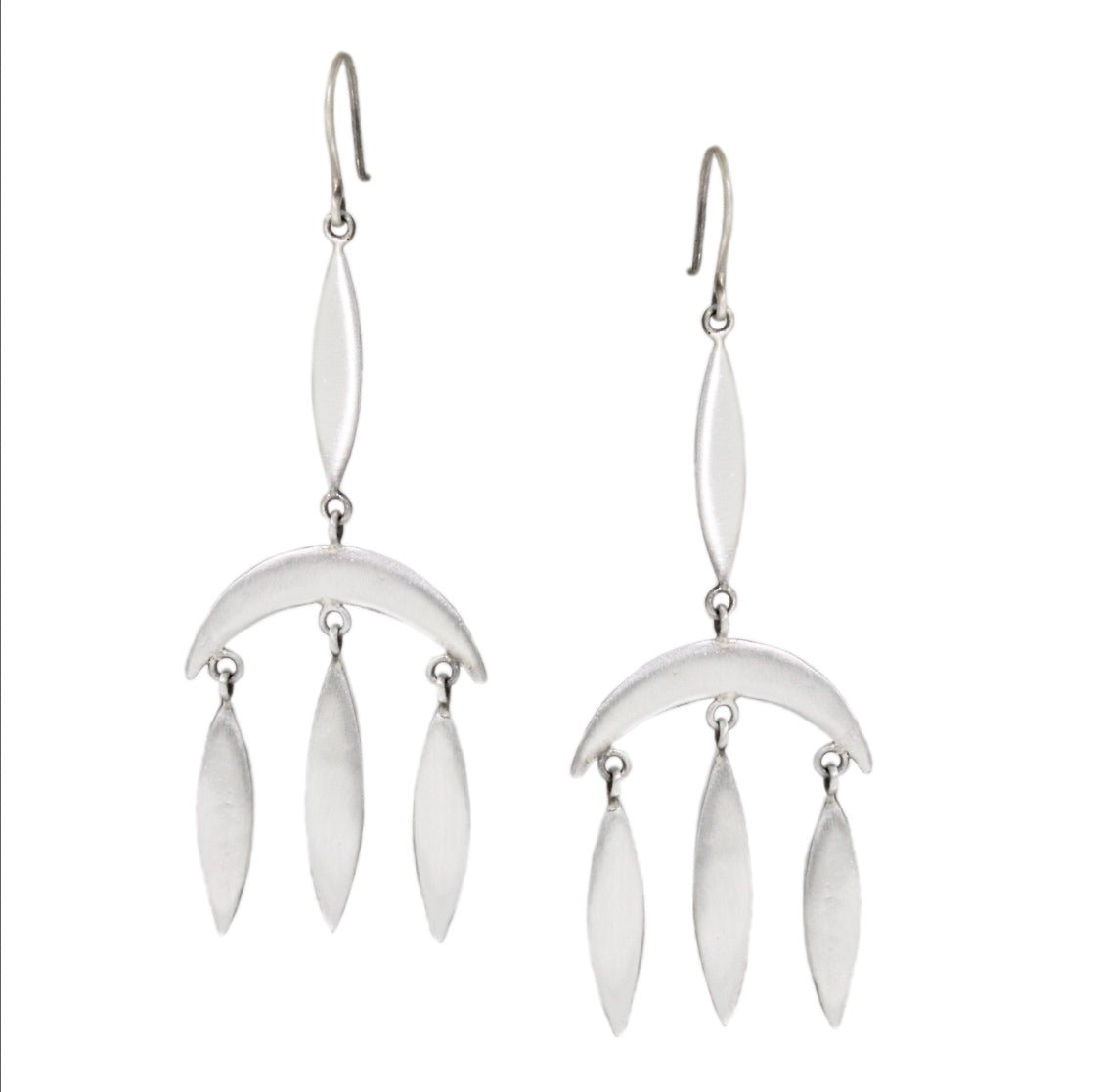 Crescent Chandelier Earrings-Jane Diaz