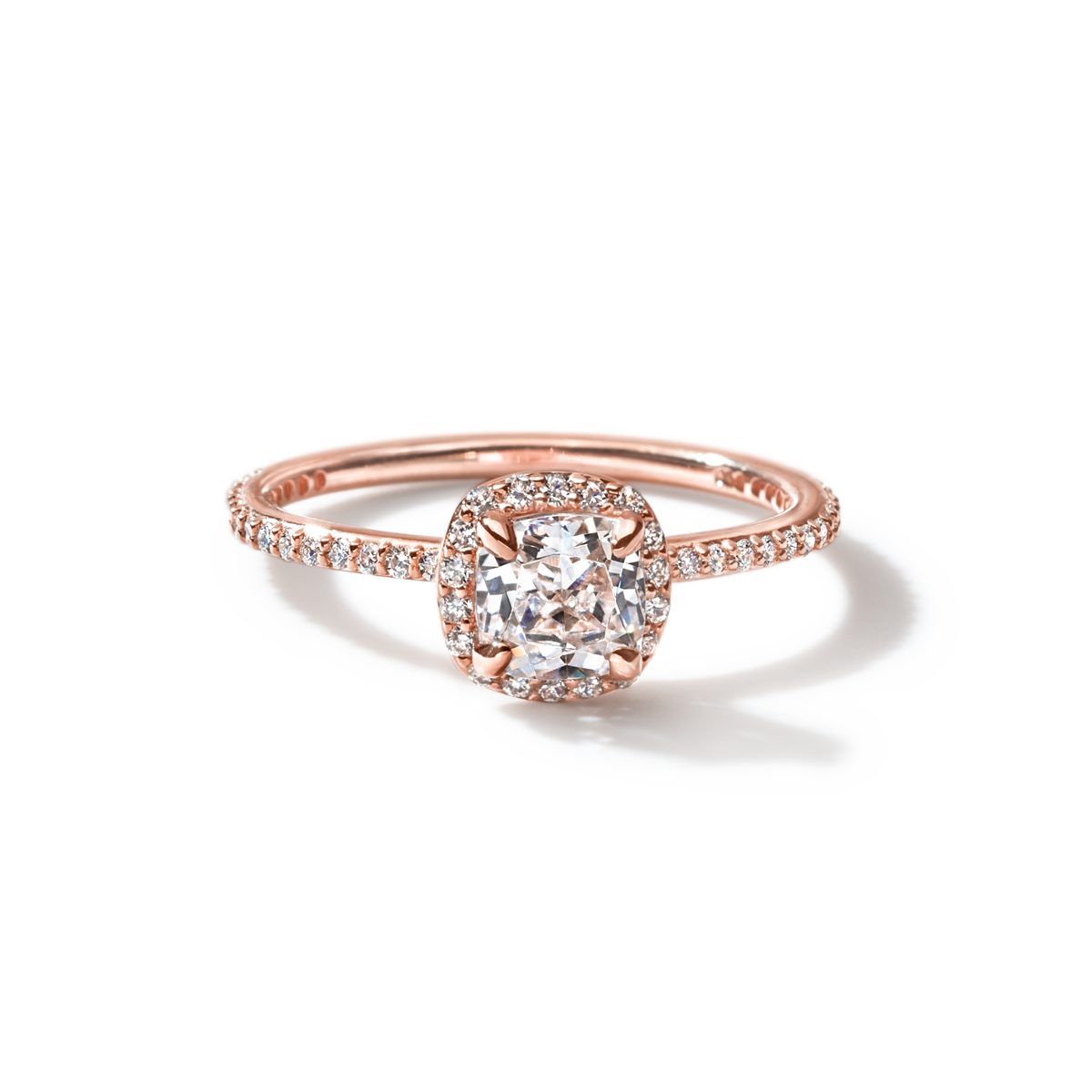 Halo Pave Engagement Ring