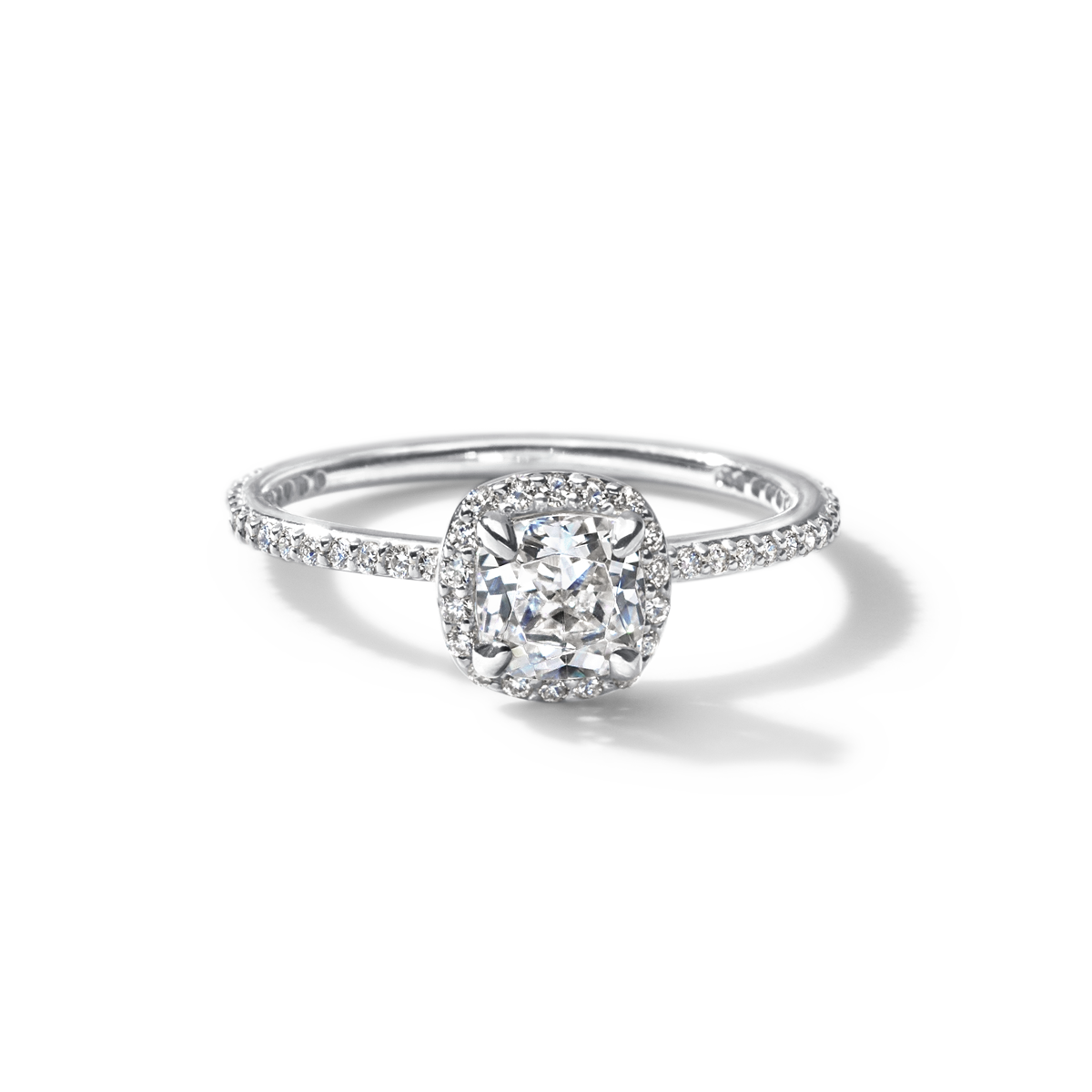 Halo Pave Engagement Ring