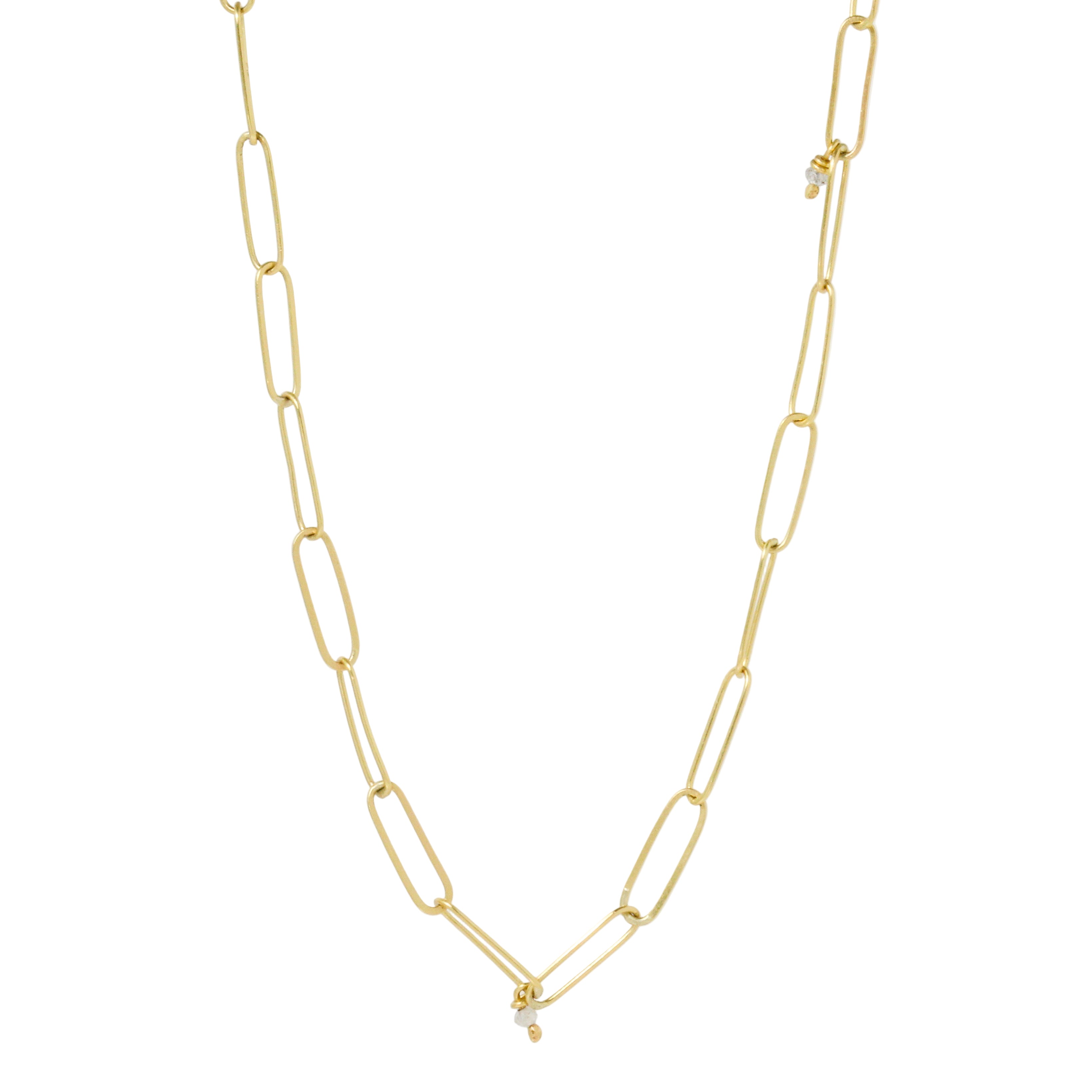 Diamond Popsicle Chain Necklace-Lene Vibe