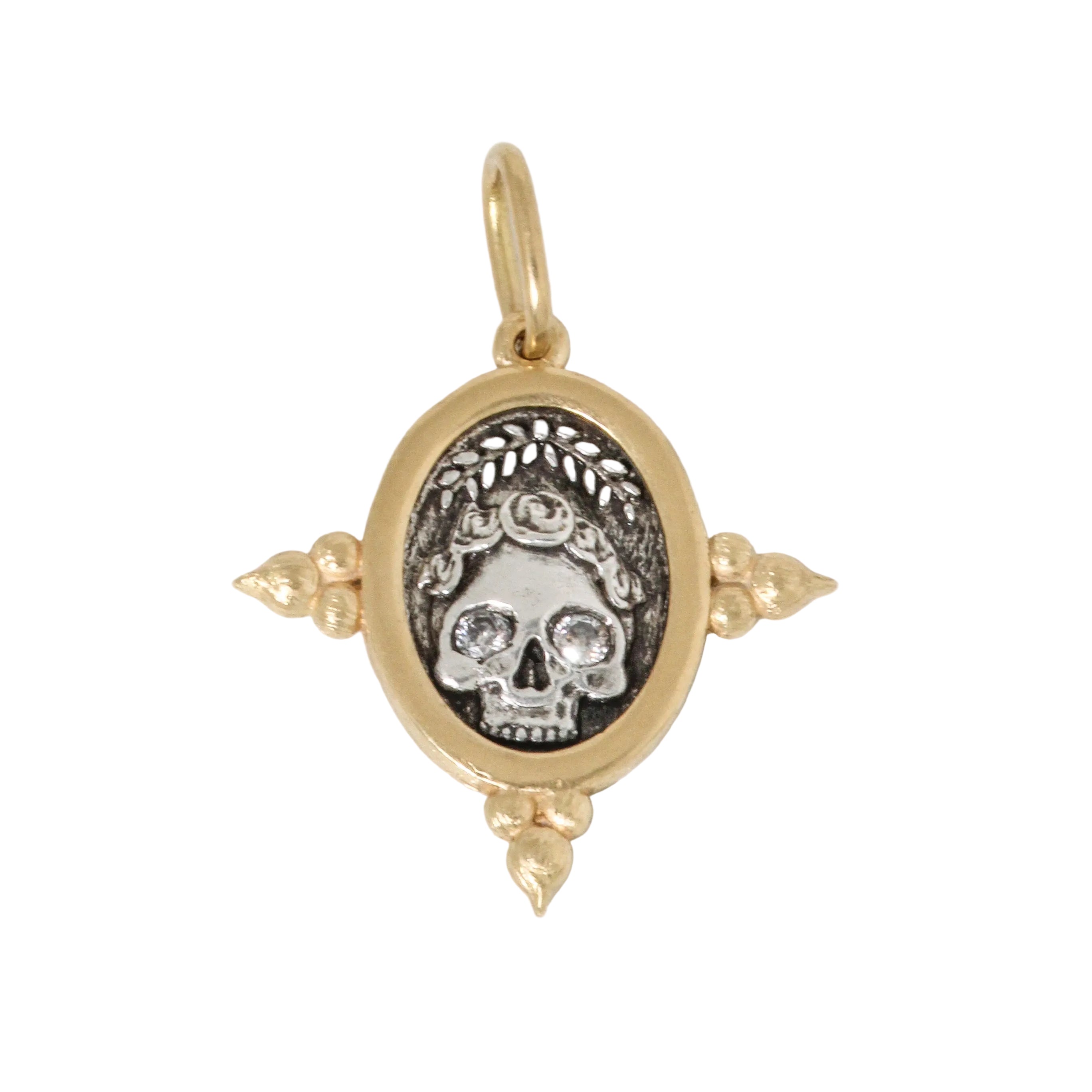 Diamond WTF Skull Charm-Erica Molinari