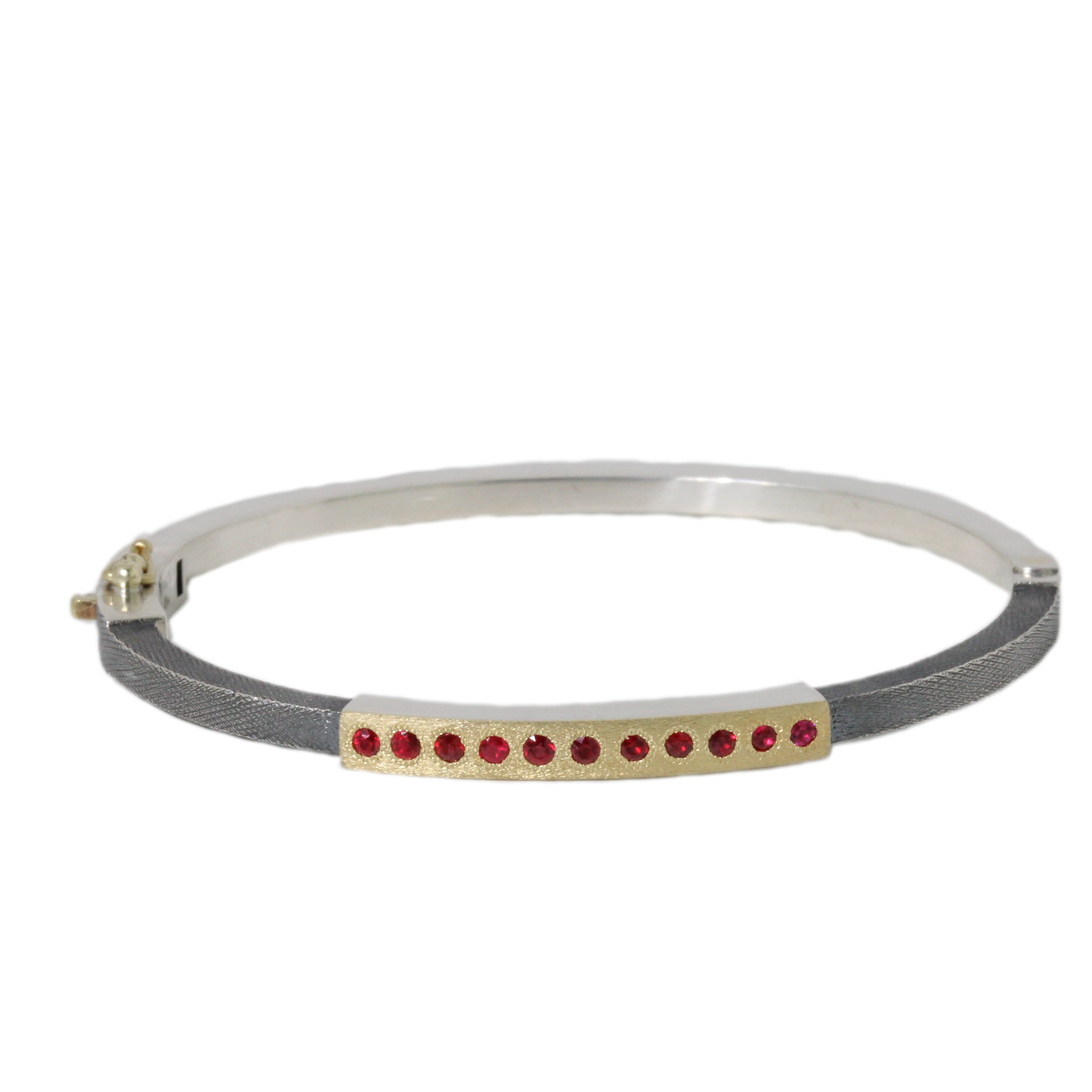 Diana 11 Ruby Yellow Gold Bracelet-Rene Escobar