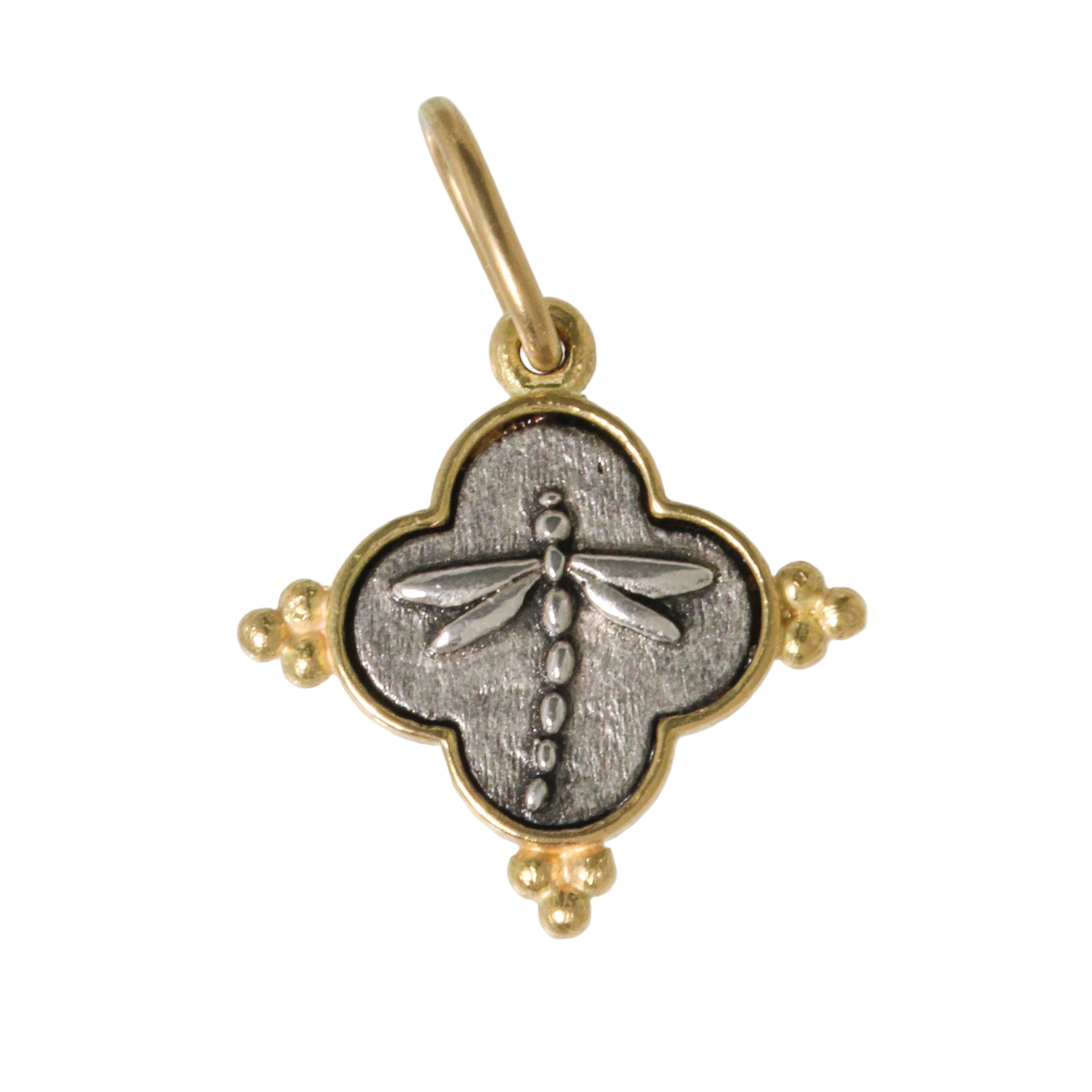 Double Icon Flower + Dragonfly Charm-Erica Molinari