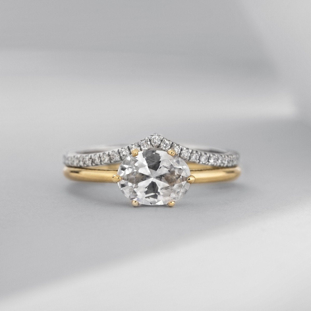 East-West Pixie Engagement Ring-Unbridaled Collective