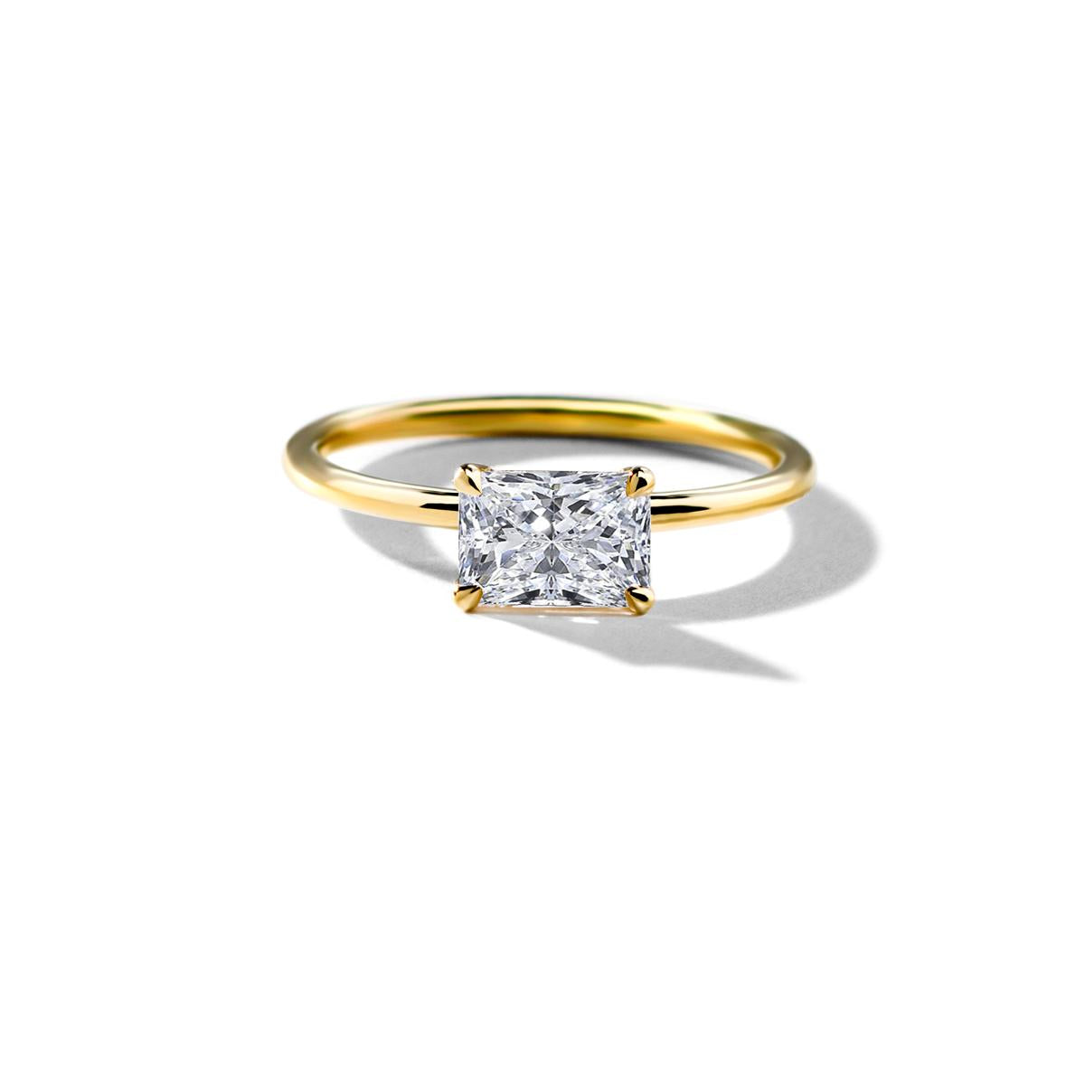 East-West Pixie Engagement Ring-Unbridaled Collective