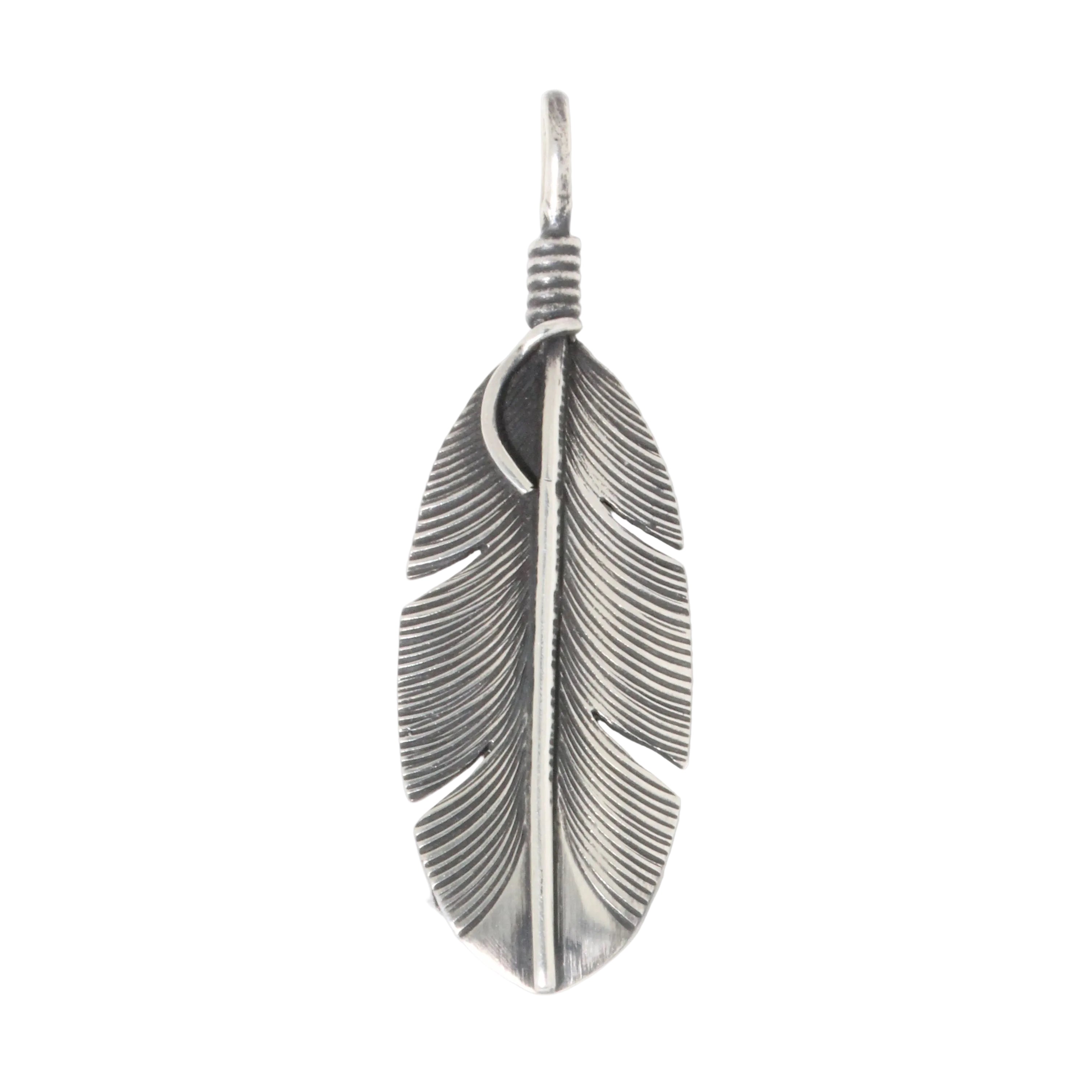 Feather Pendant by Lena Platero-Southwest