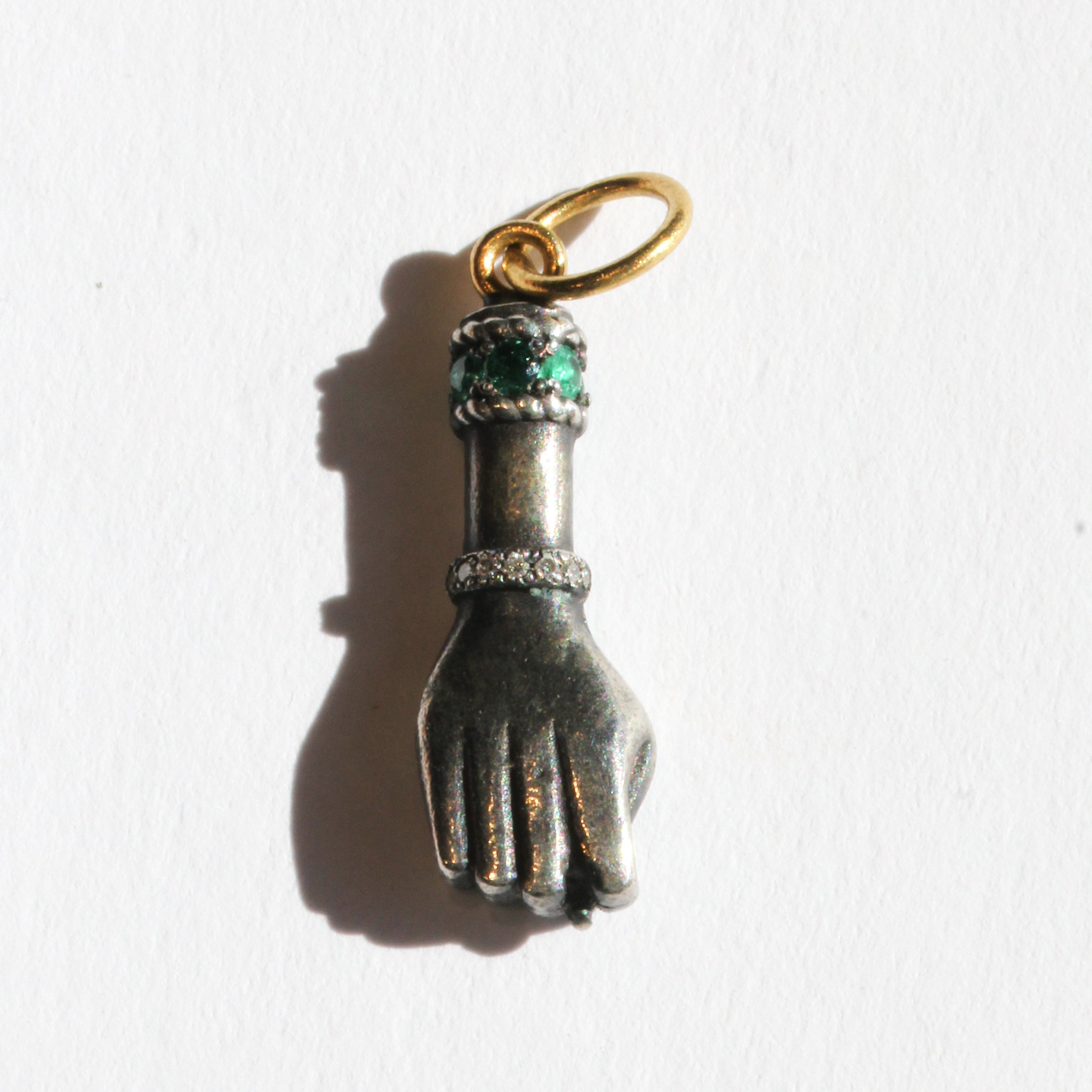 Figa Diamond + Emerald Charm-Prehistoric Works