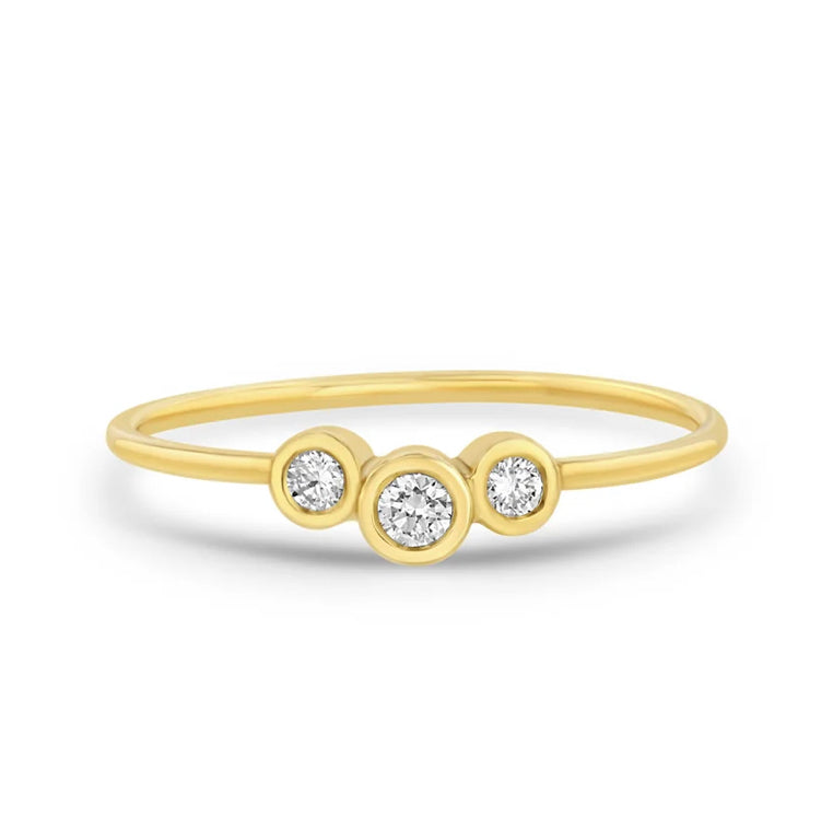 Graduated Diamond Curve Ring-Zoë Chicco