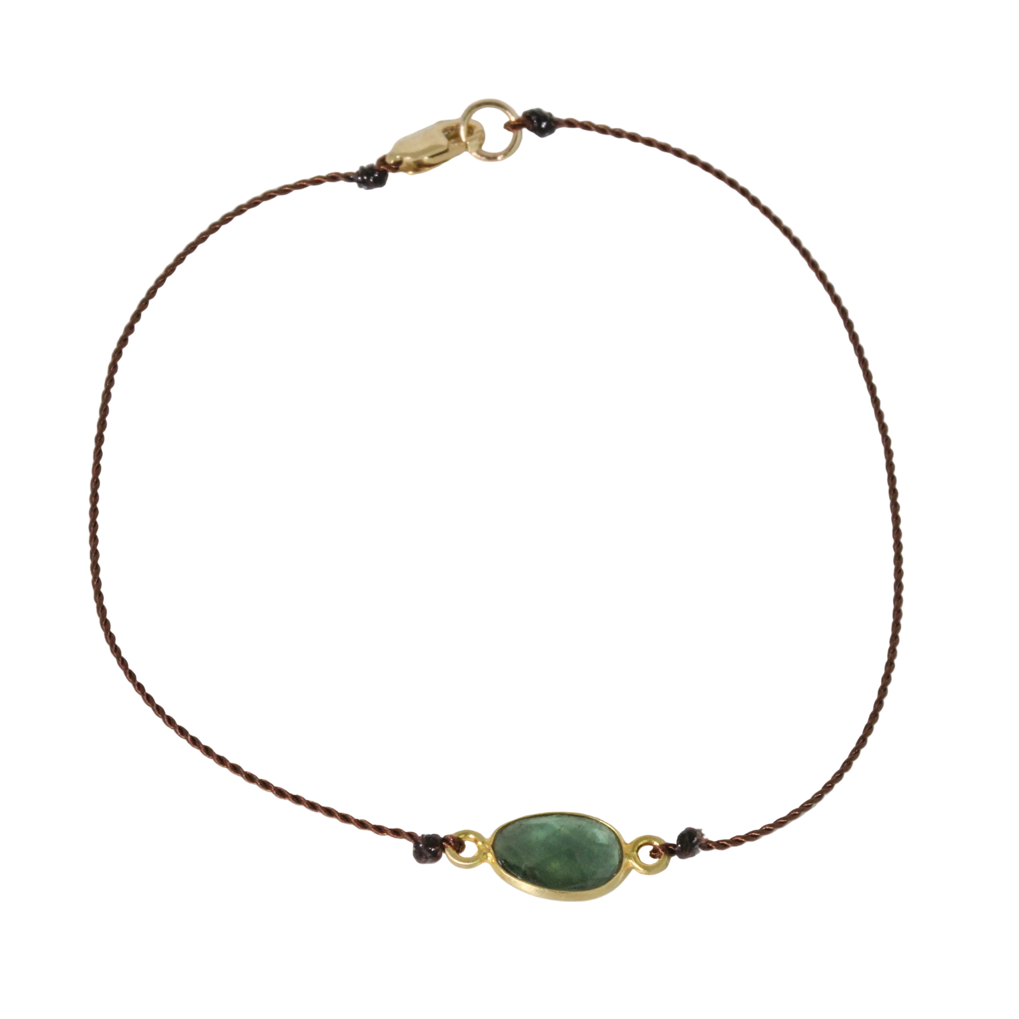 Green Sapphire Bezel Bracelet-Margaret Solow