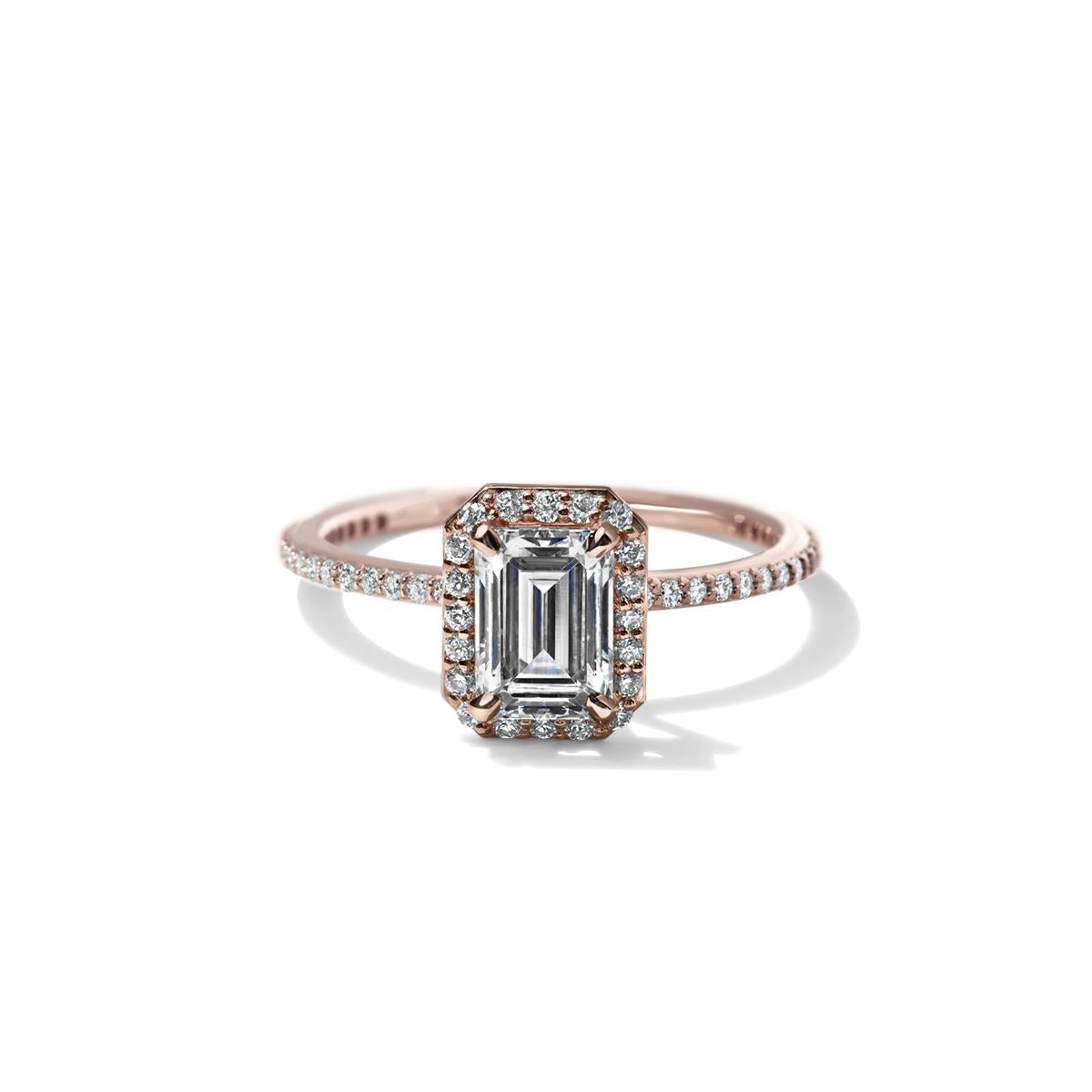 Halo Pave Engagement Ring-Unbridaled Collective