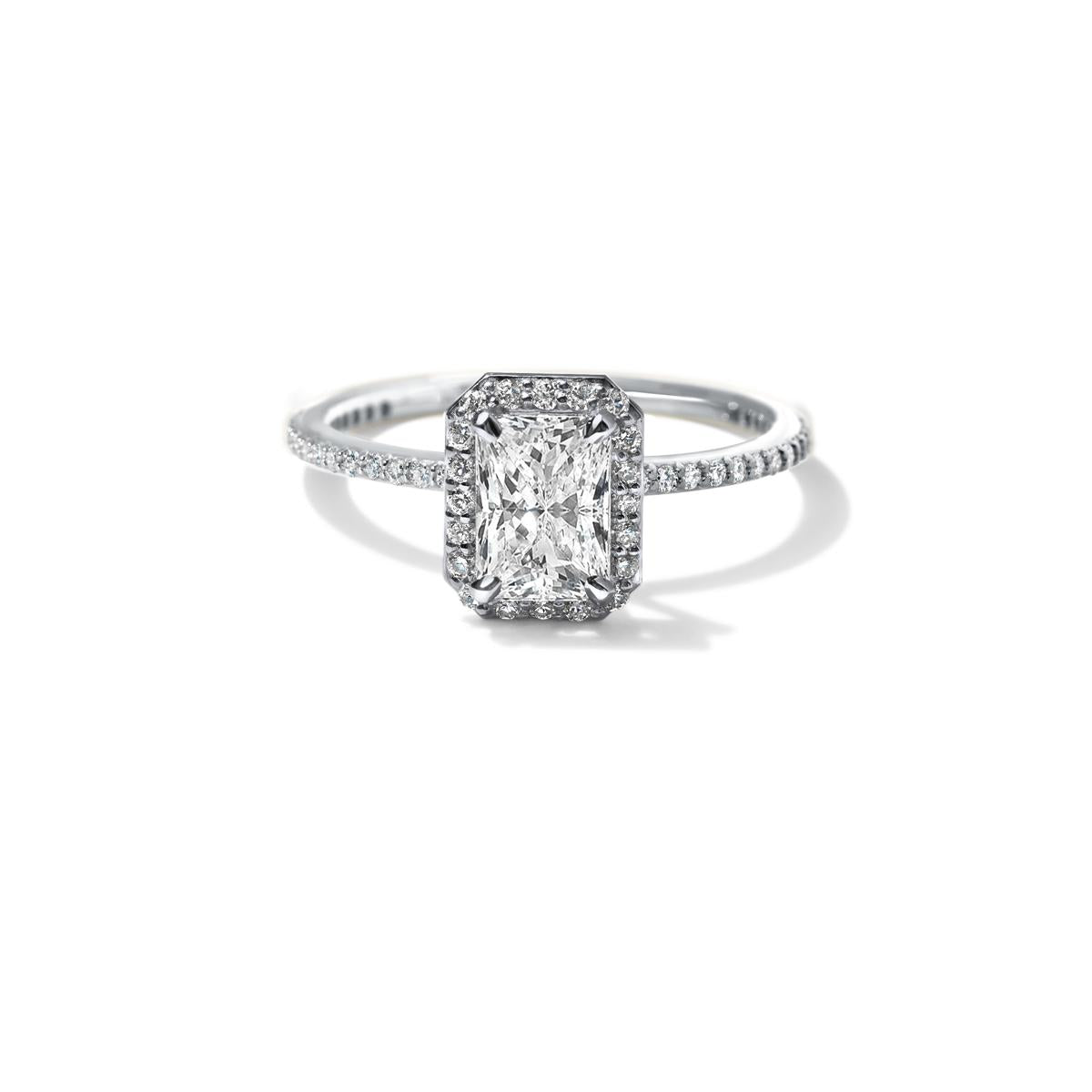 Halo Pave Engagement Ring-Unbridaled Collective