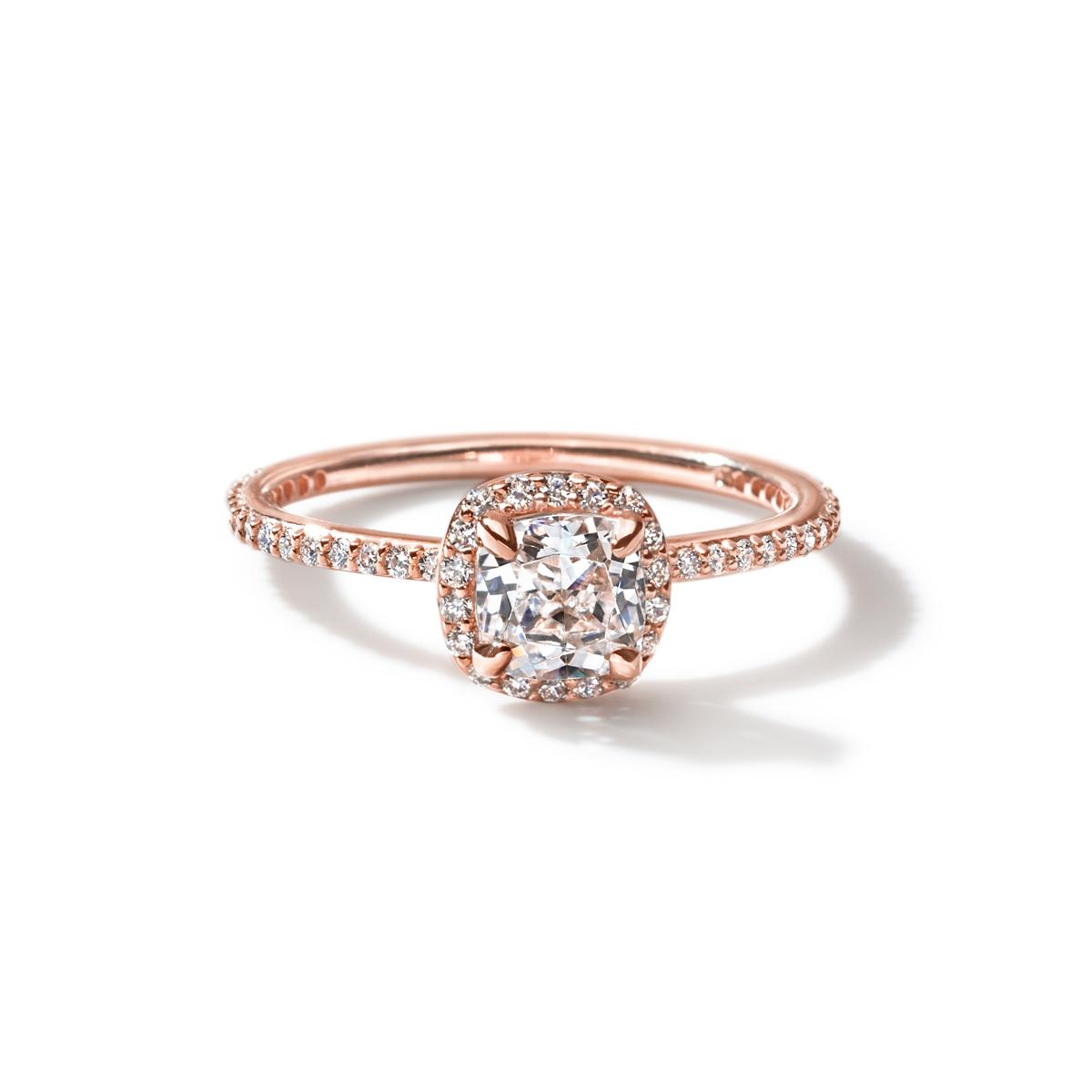 Halo Pave Engagement Ring-Unbridaled Collective