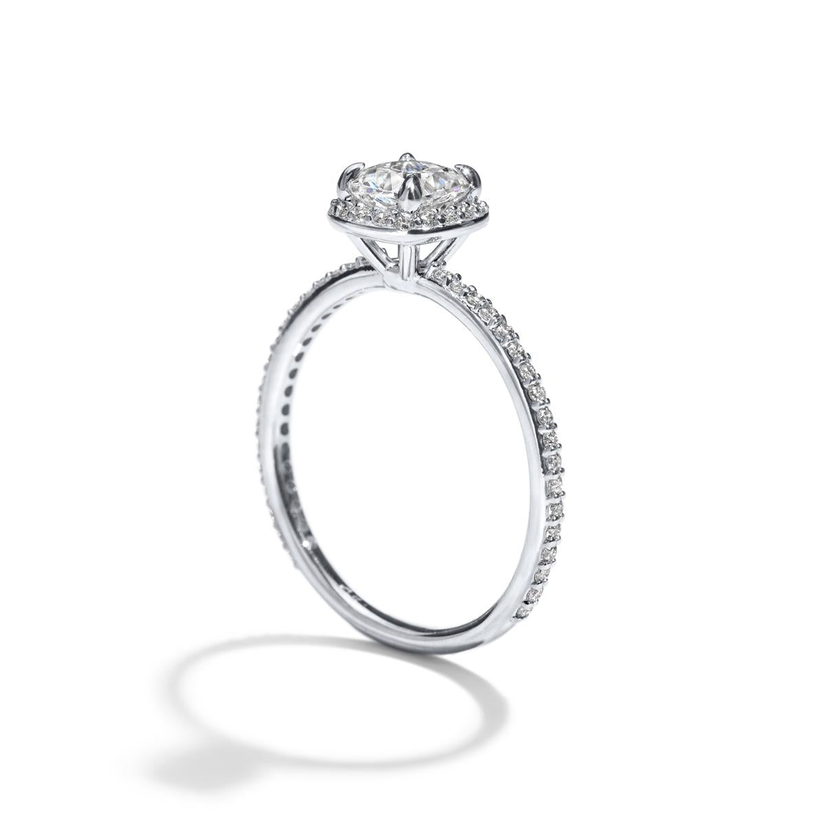 Halo Pave Engagement Ring-Unbridaled Collective
