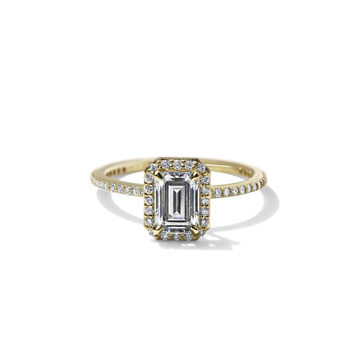 Halo Pave Engagement Ring-Unbridaled Collective