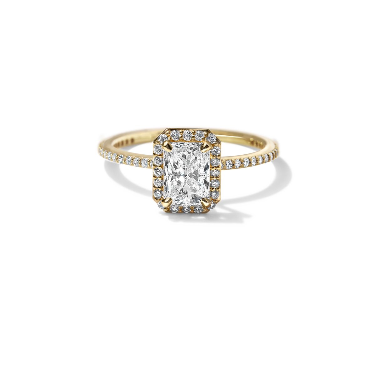 Halo Pave Engagement Ring
