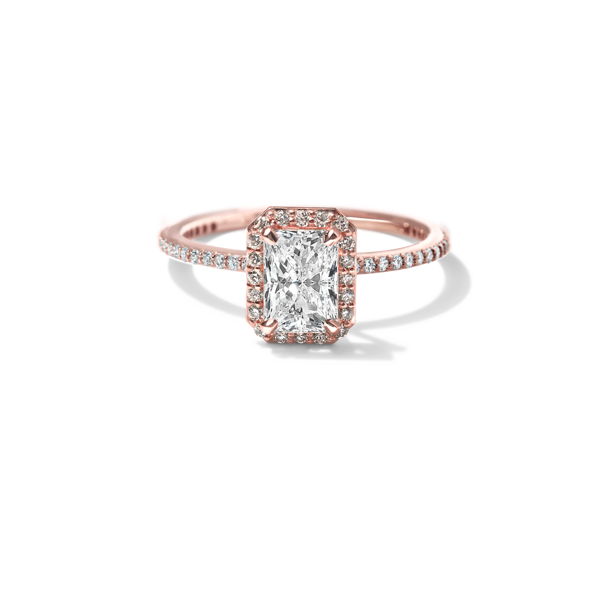 Halo Pave Engagement Ring