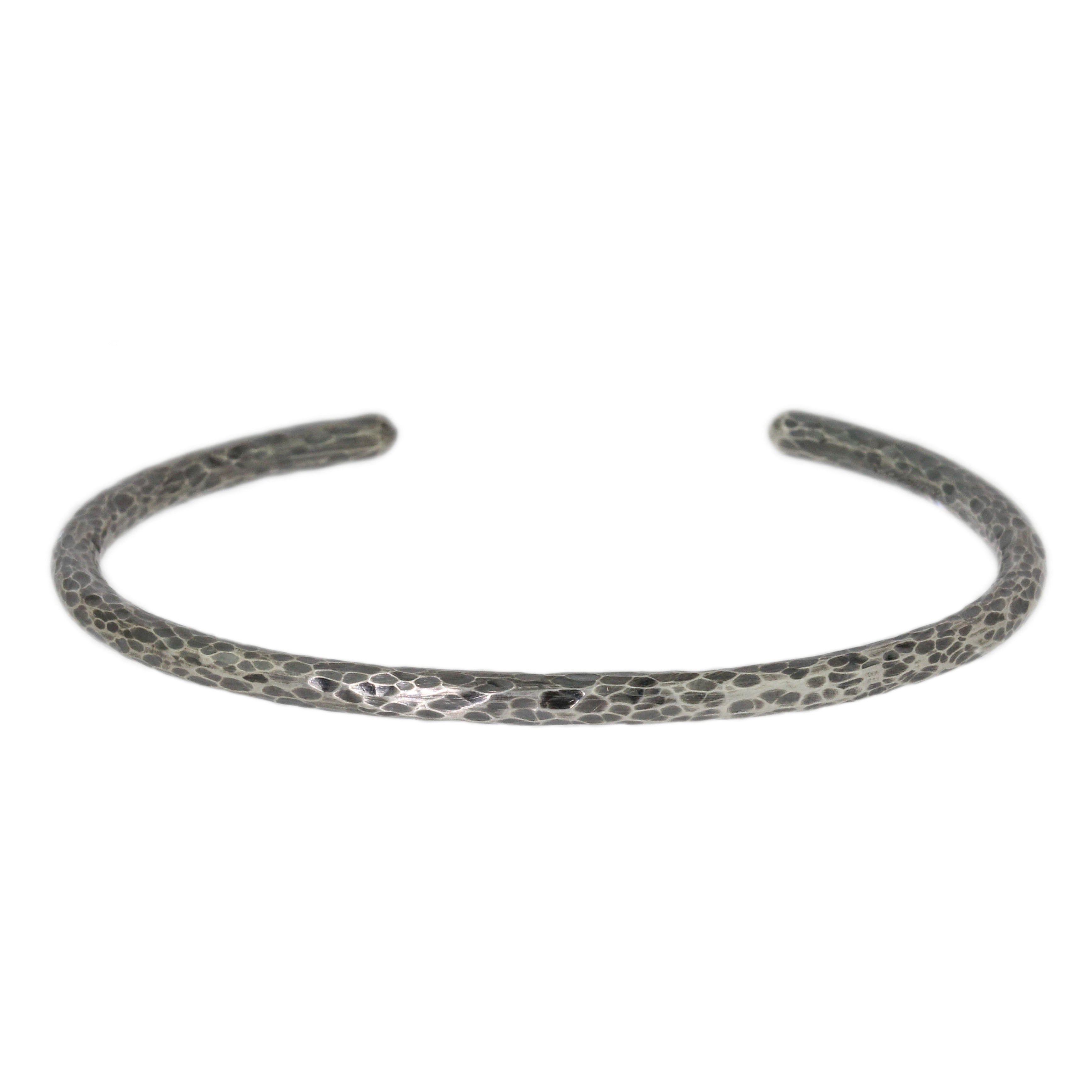 Heavy Hammered T-Shirt Cuff Bracelet-Sarah McGuire