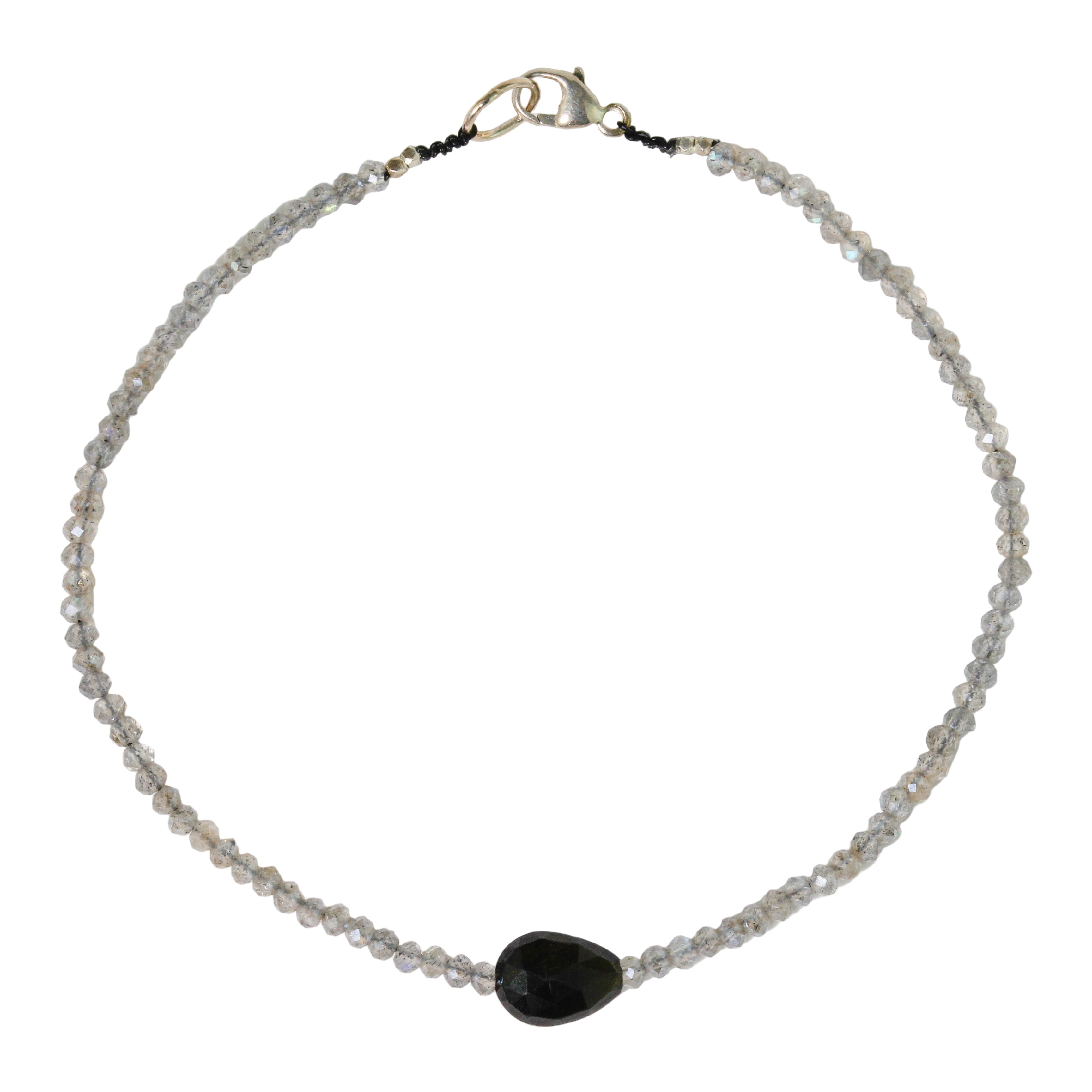 Labradorite + Black Tourmaline Bracelet No. 1-Margaret Solow